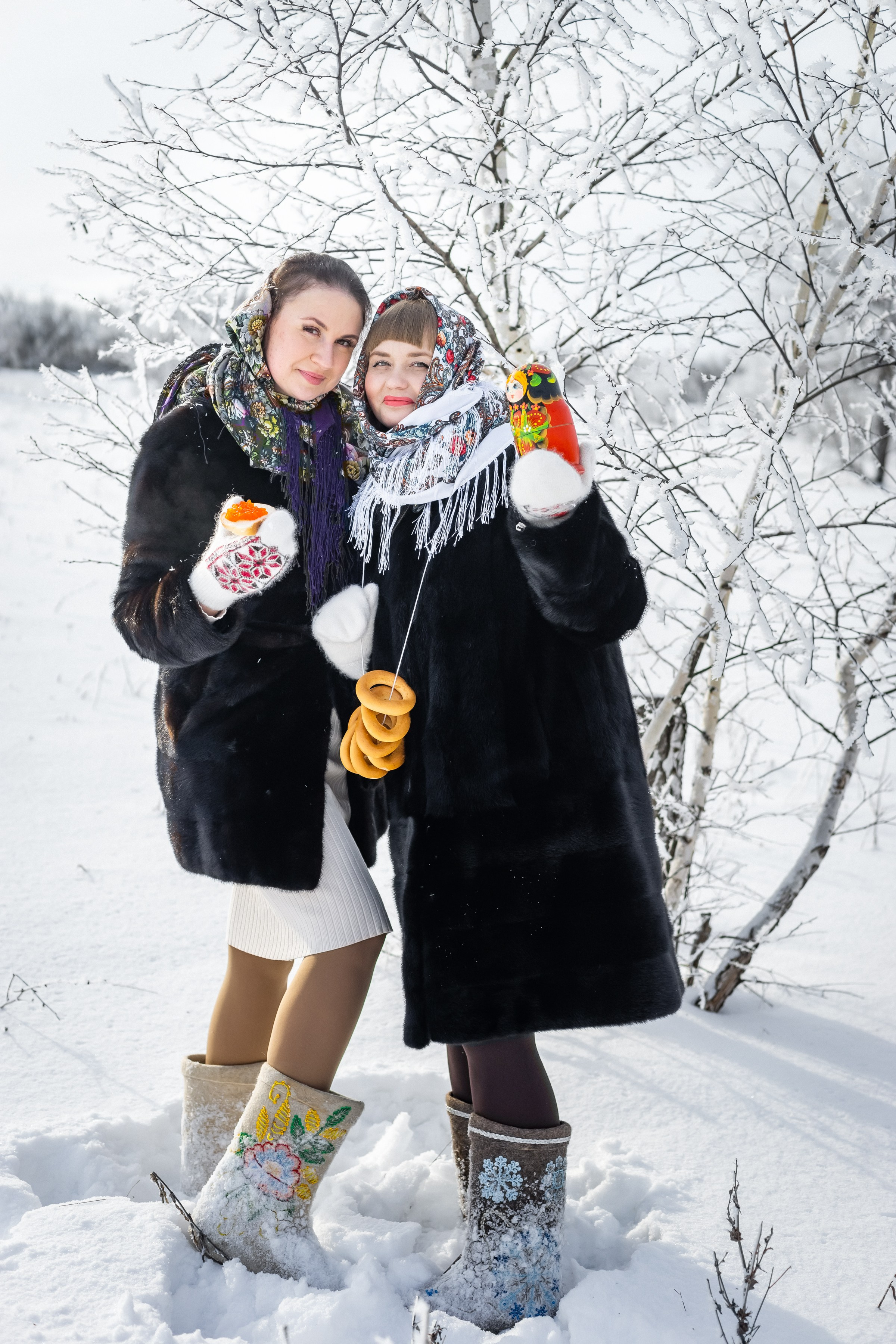 Зимняя в русском народном стиле. Ольга Плаксина фотограф в Саратове