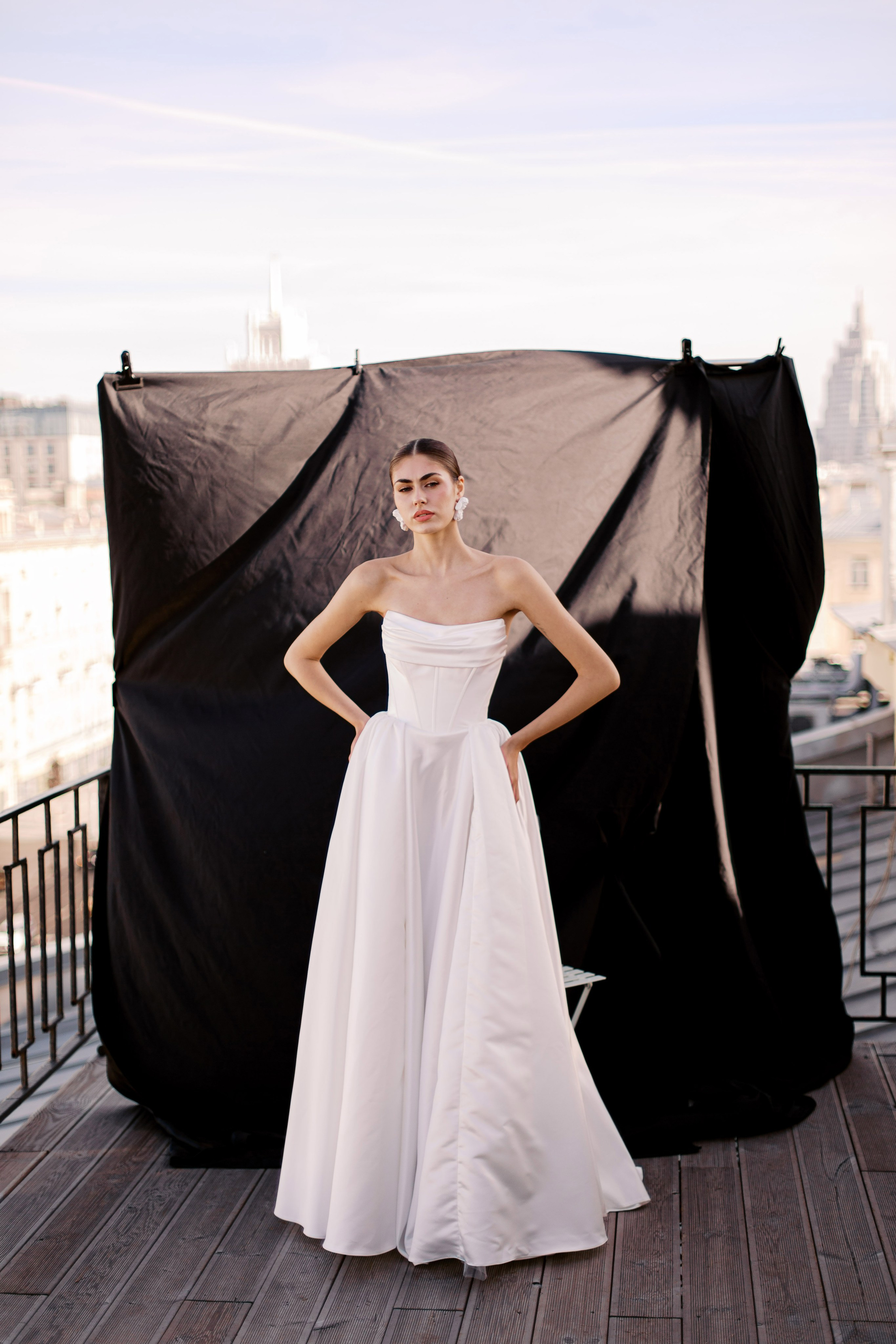 Стильное утро невесты, свадебный фотограф Москва, студия лофт