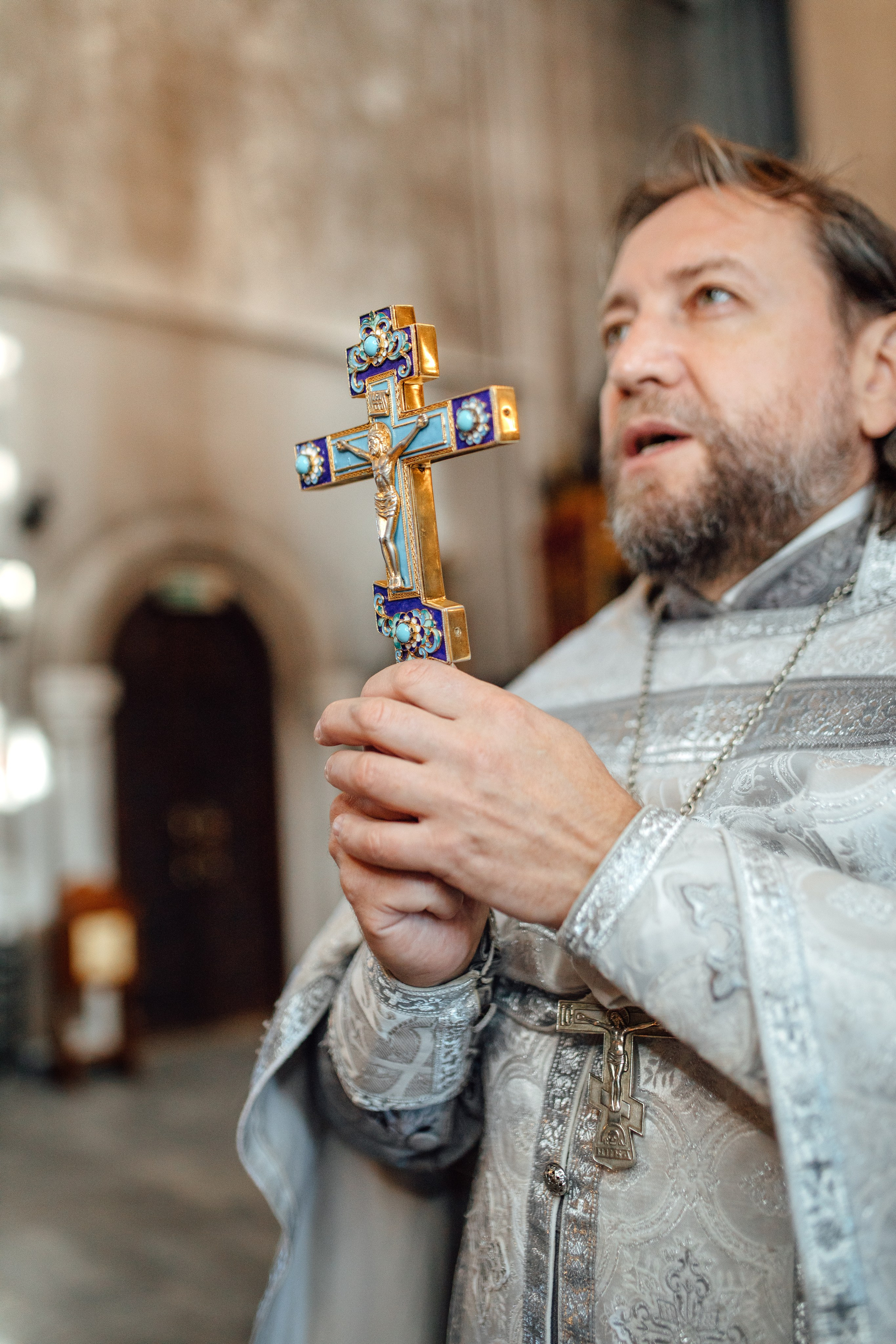 Крещение Тимура храм иконы Всех Скорбящих Радость, октябрь 2024