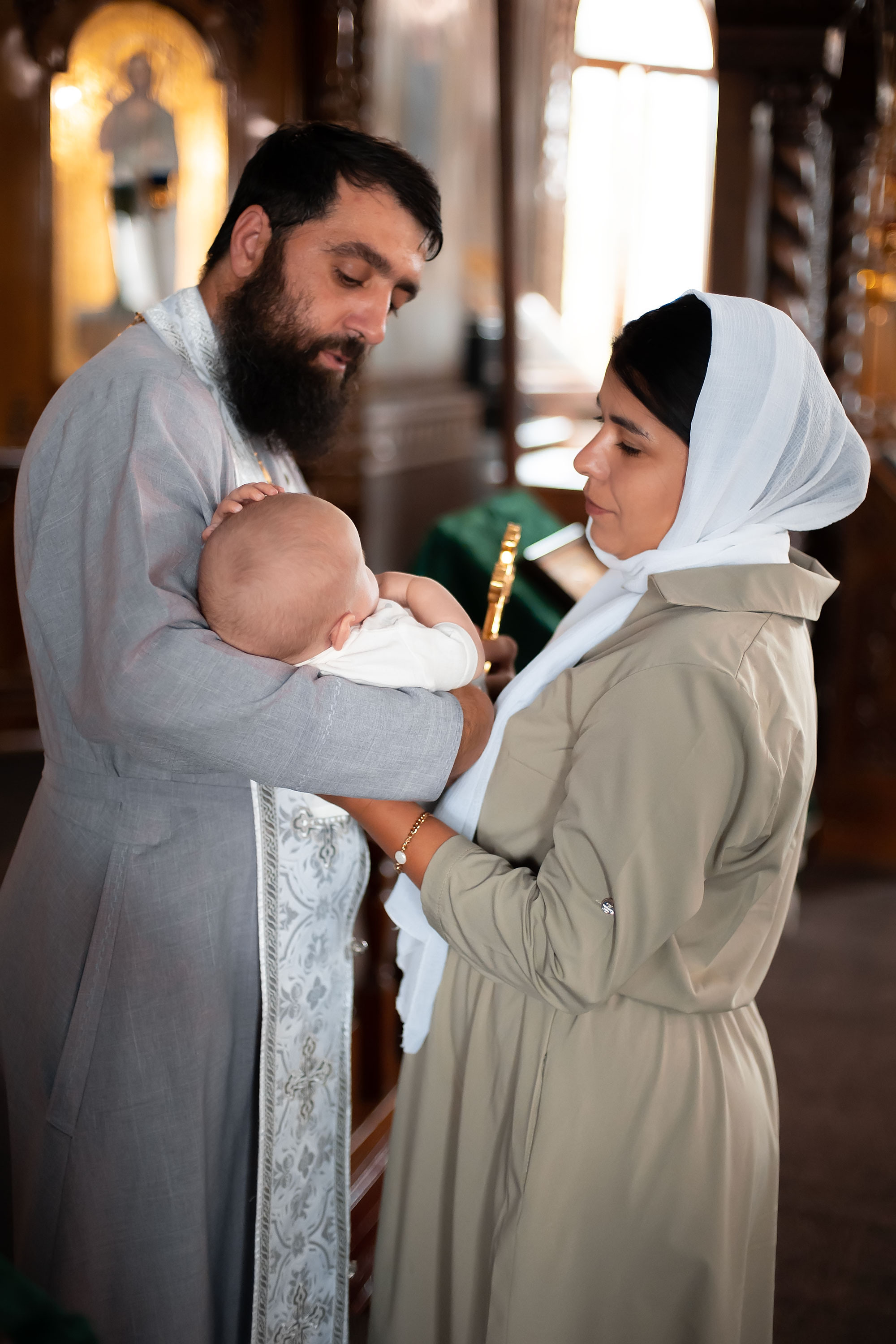 Крещение Семёна. Семейный, индивидуальный фотограф в Москве Ангели Марина