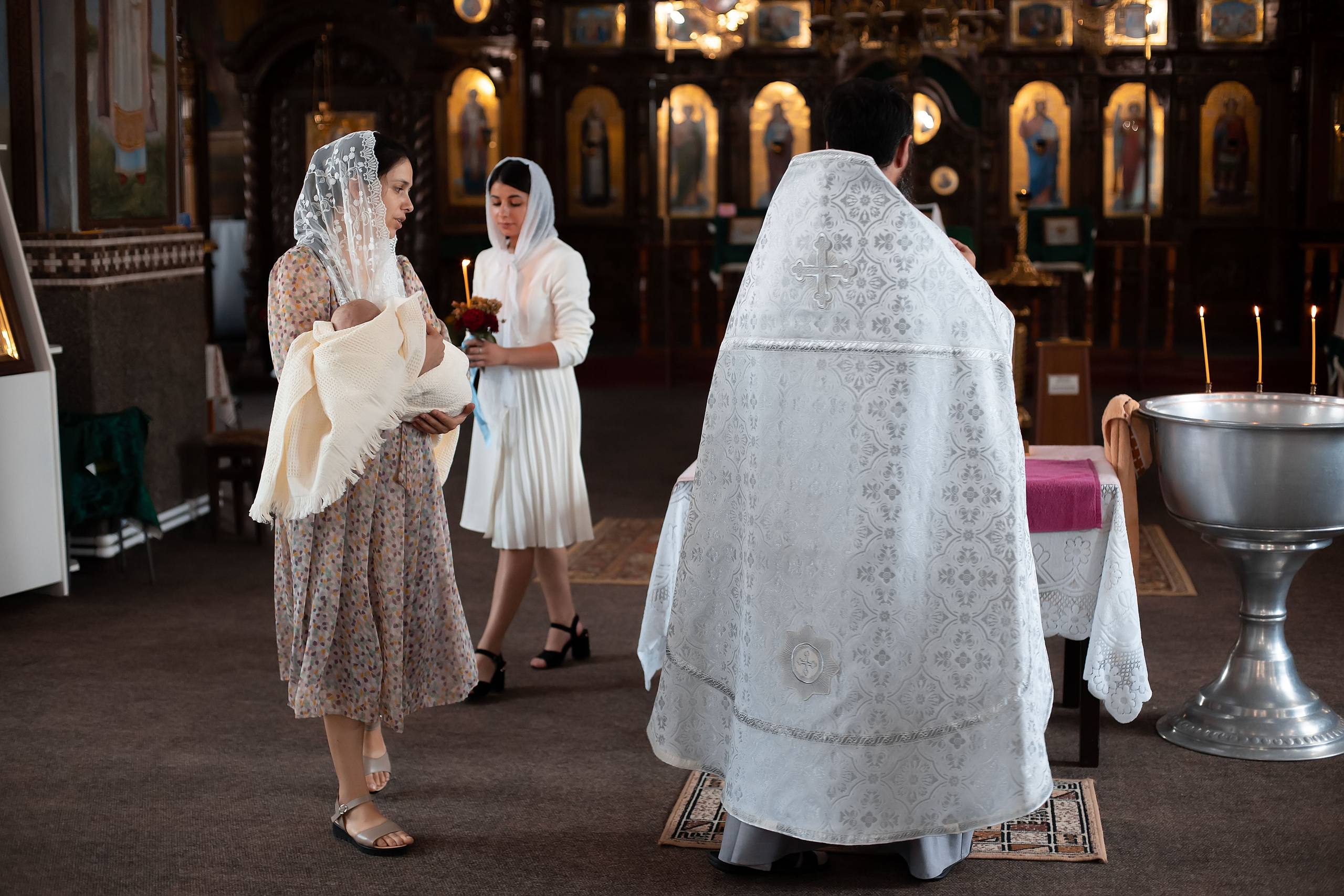 Крещение Семёна. Семейный, индивидуальный фотограф в Москве Ангели Марина