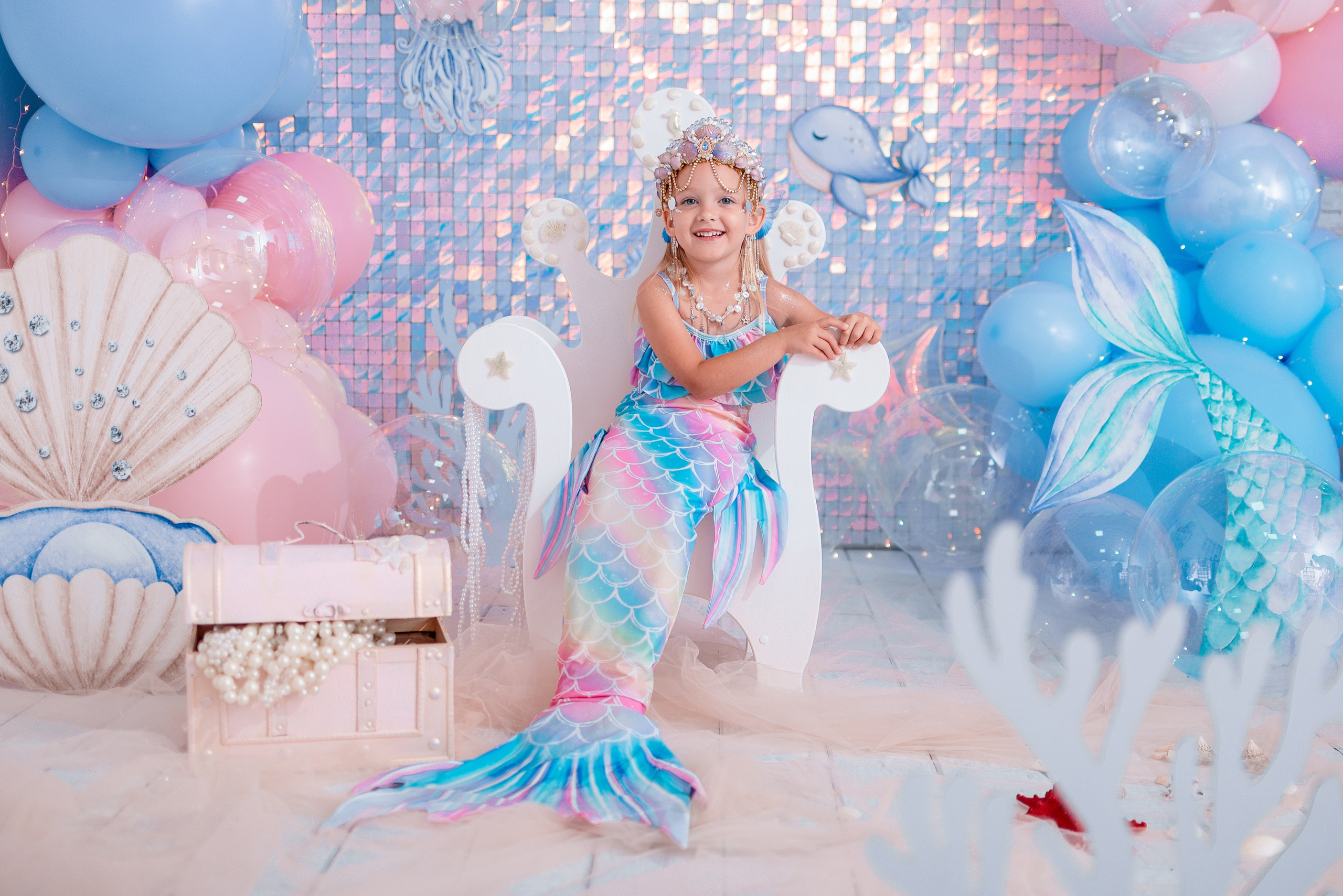 Детский фотопроект «Русалочка» в Сочи. Детский студийный фотограф Сочи
