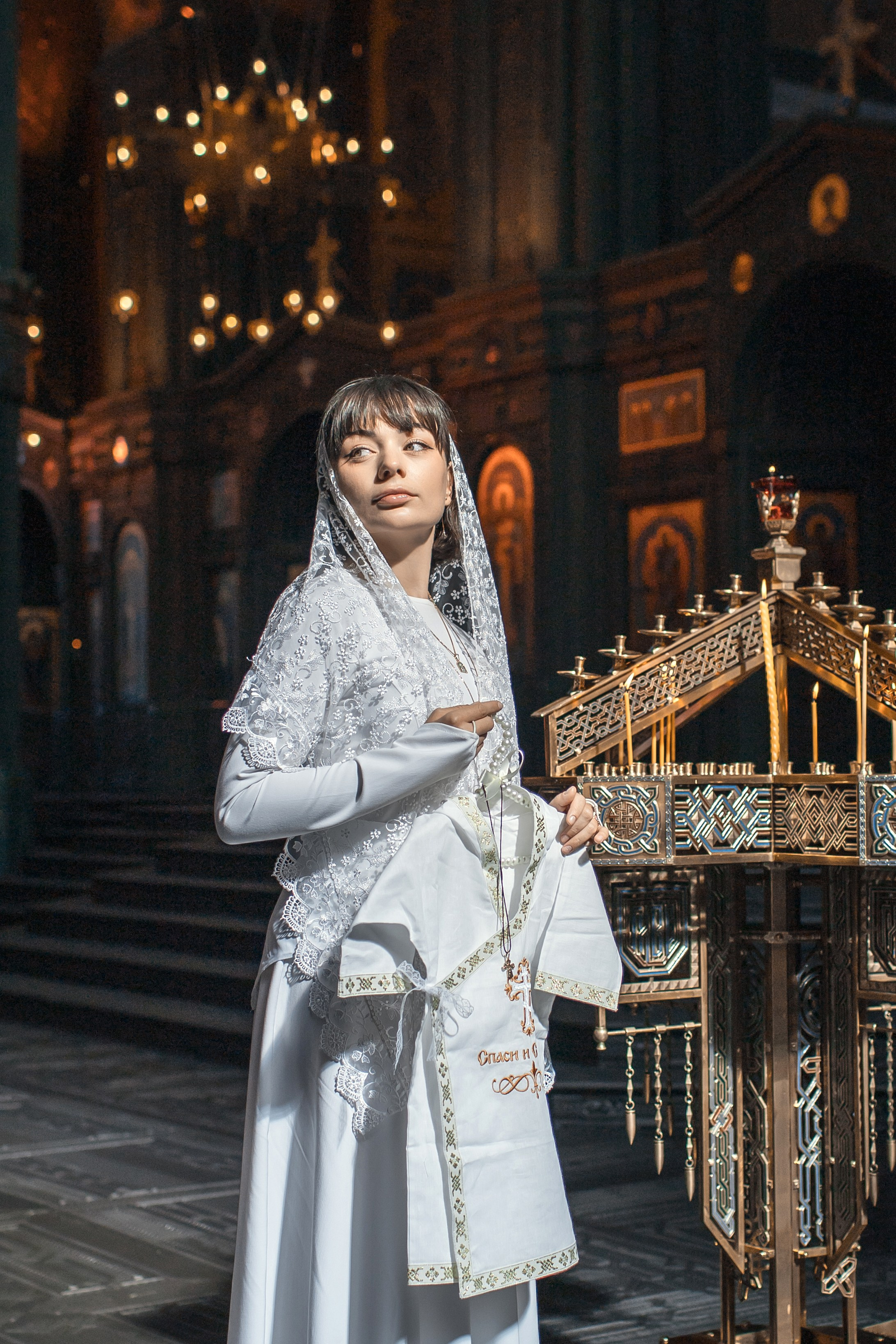 Крещение в Храме Вооруженных Сил России. Профессиональный фотограф в Москве и Мо Мария Шантарёва