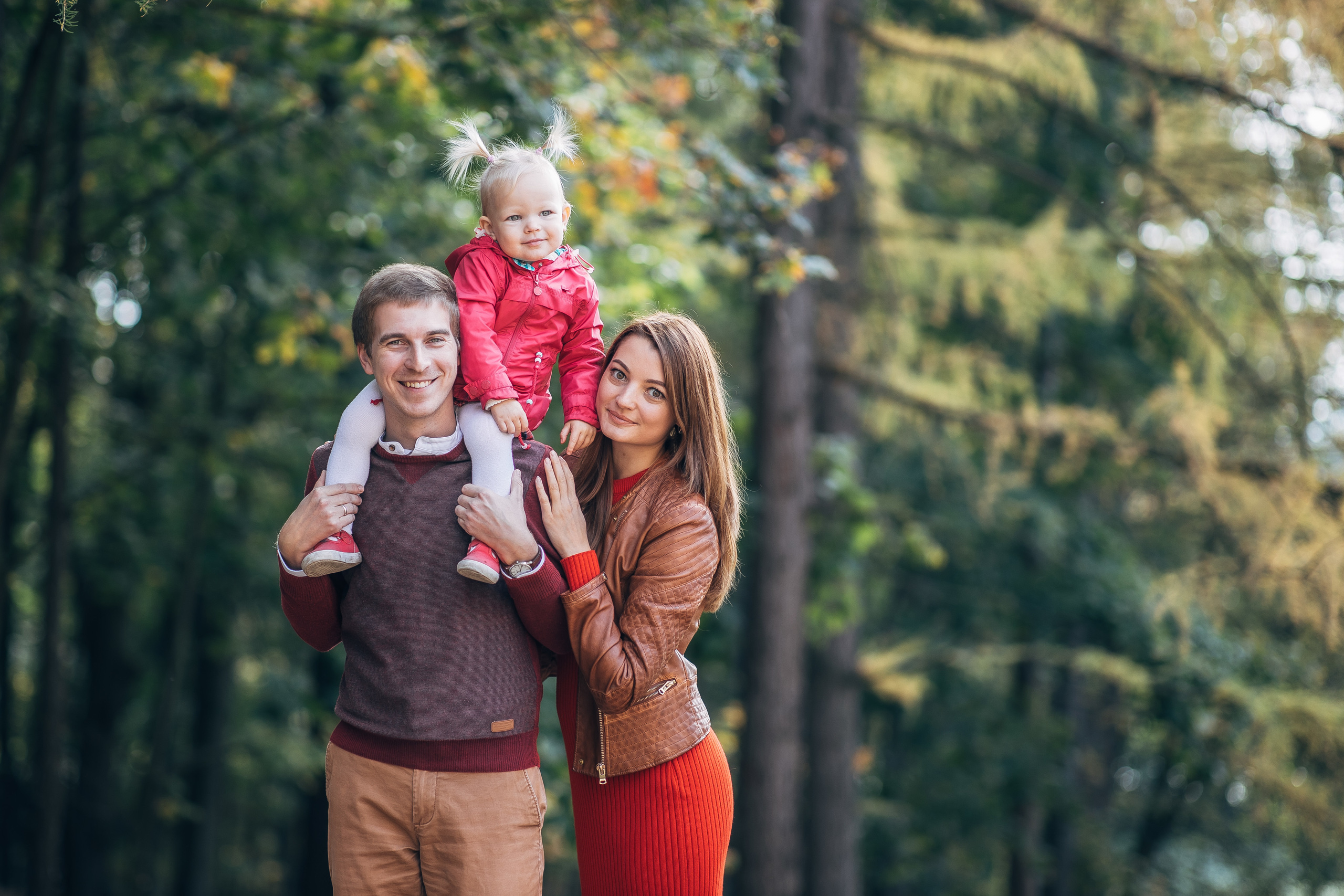 Семейный портрет, в Раменском парке осенью