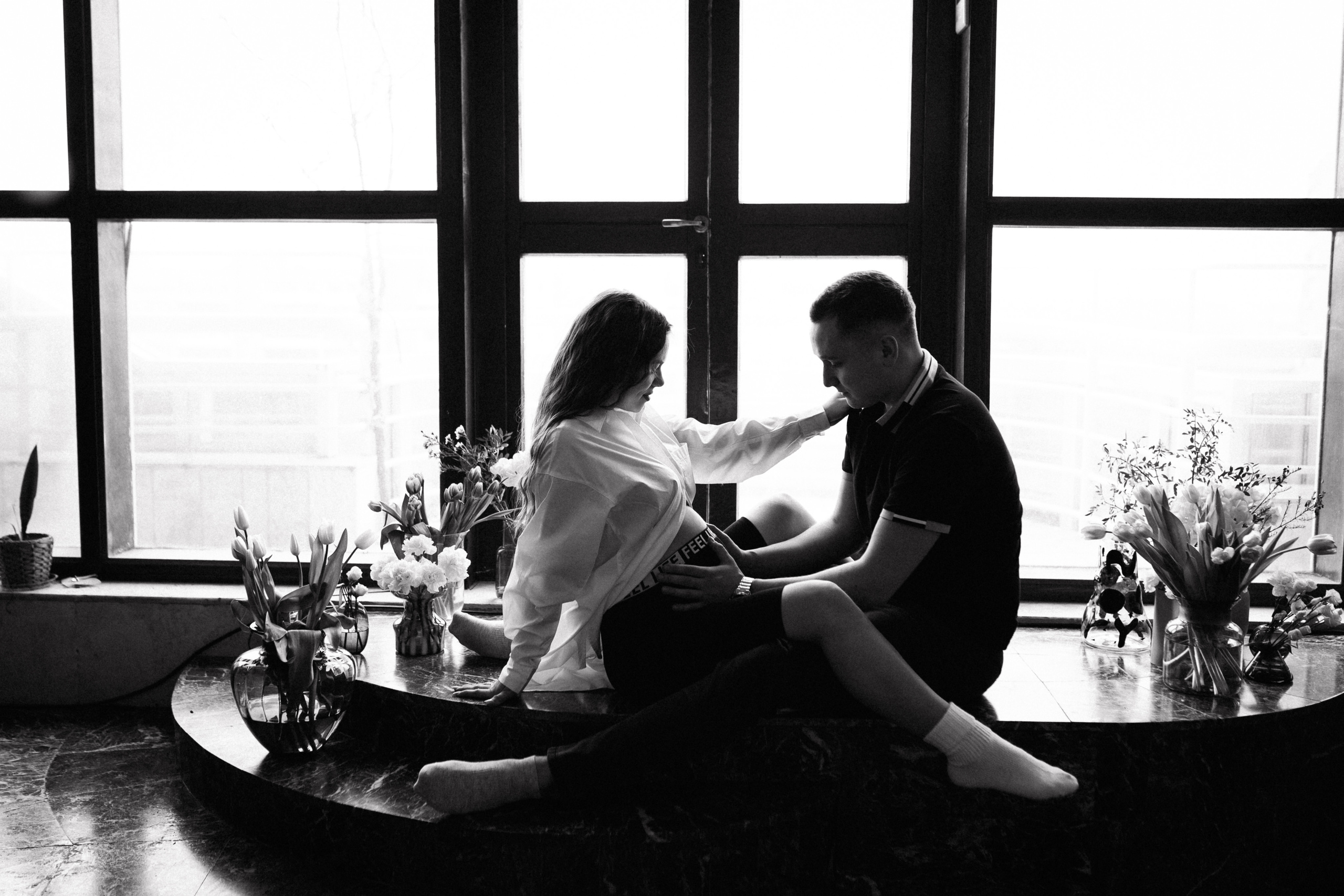 Настя и Кирилл. Съемка с животиком. Семейный фотограф в Нижнем Новгороде Доронина Юлия