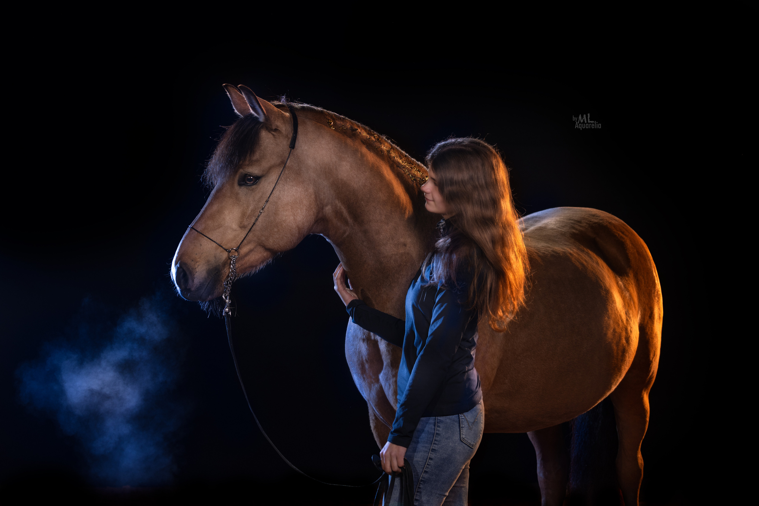 Конные фотосессии с использованием студийного оборудования. Mrs.Aquarelia Конный фотограф Марианна Леонтьева