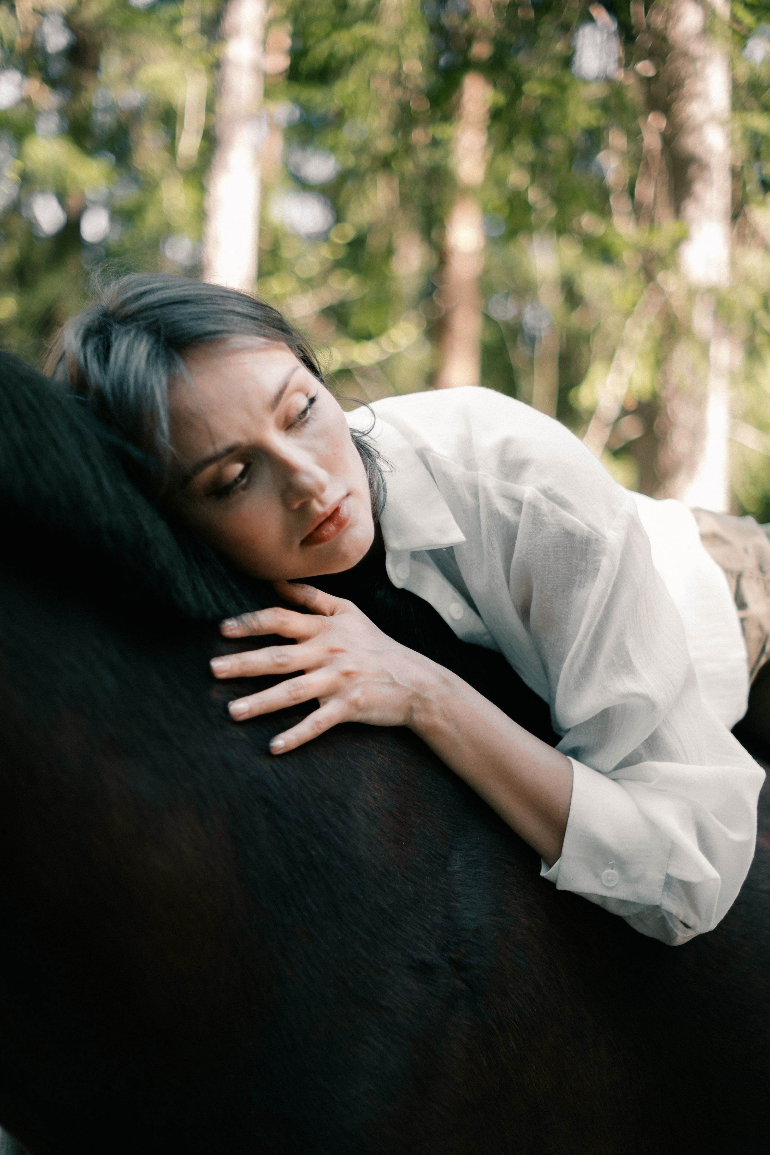 Наташа. Съёмка с лошадкой. Lickord