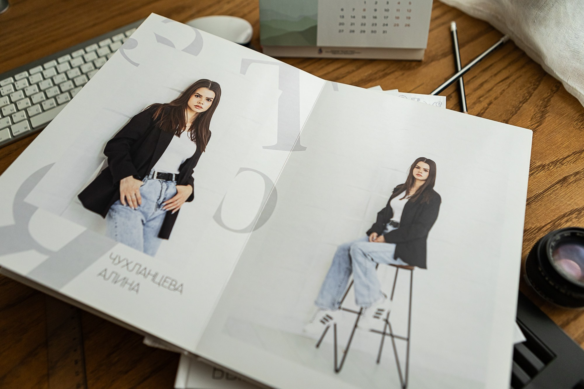 Фото выпускного альбома в развернутом виде