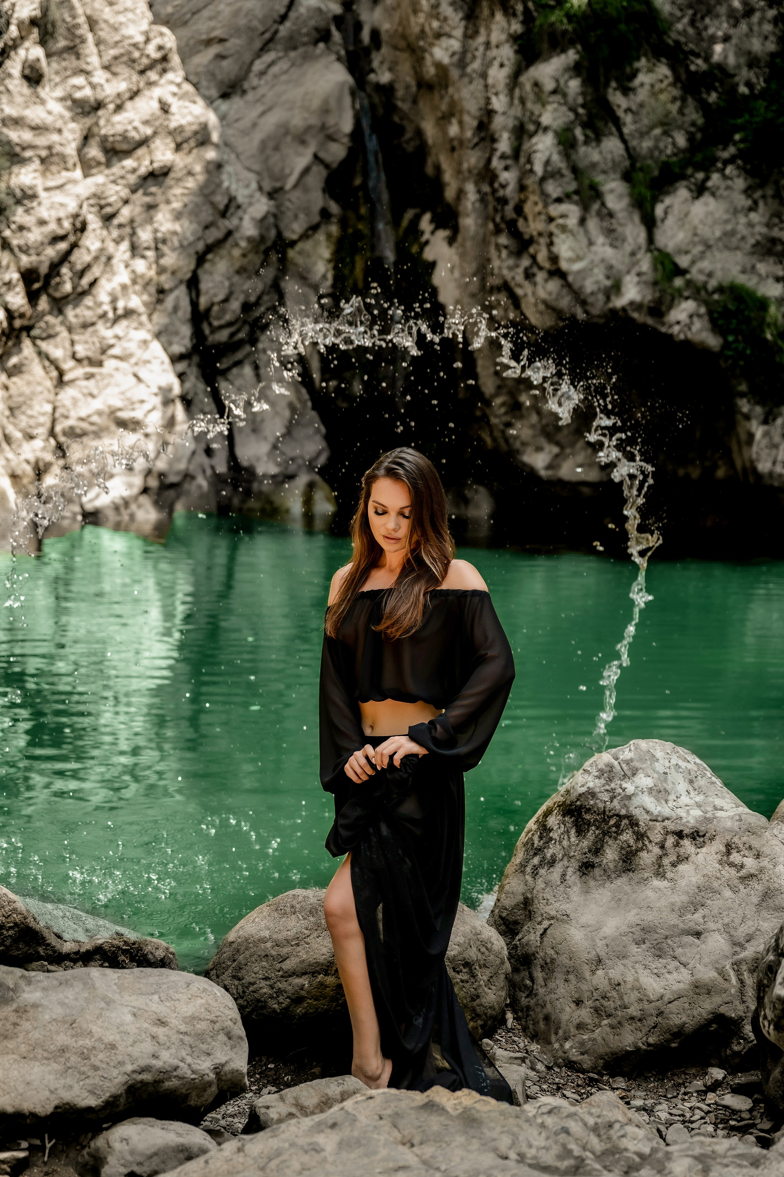 Юля Агурские водопады. Наталья Слесаренко фотограф в Сочи