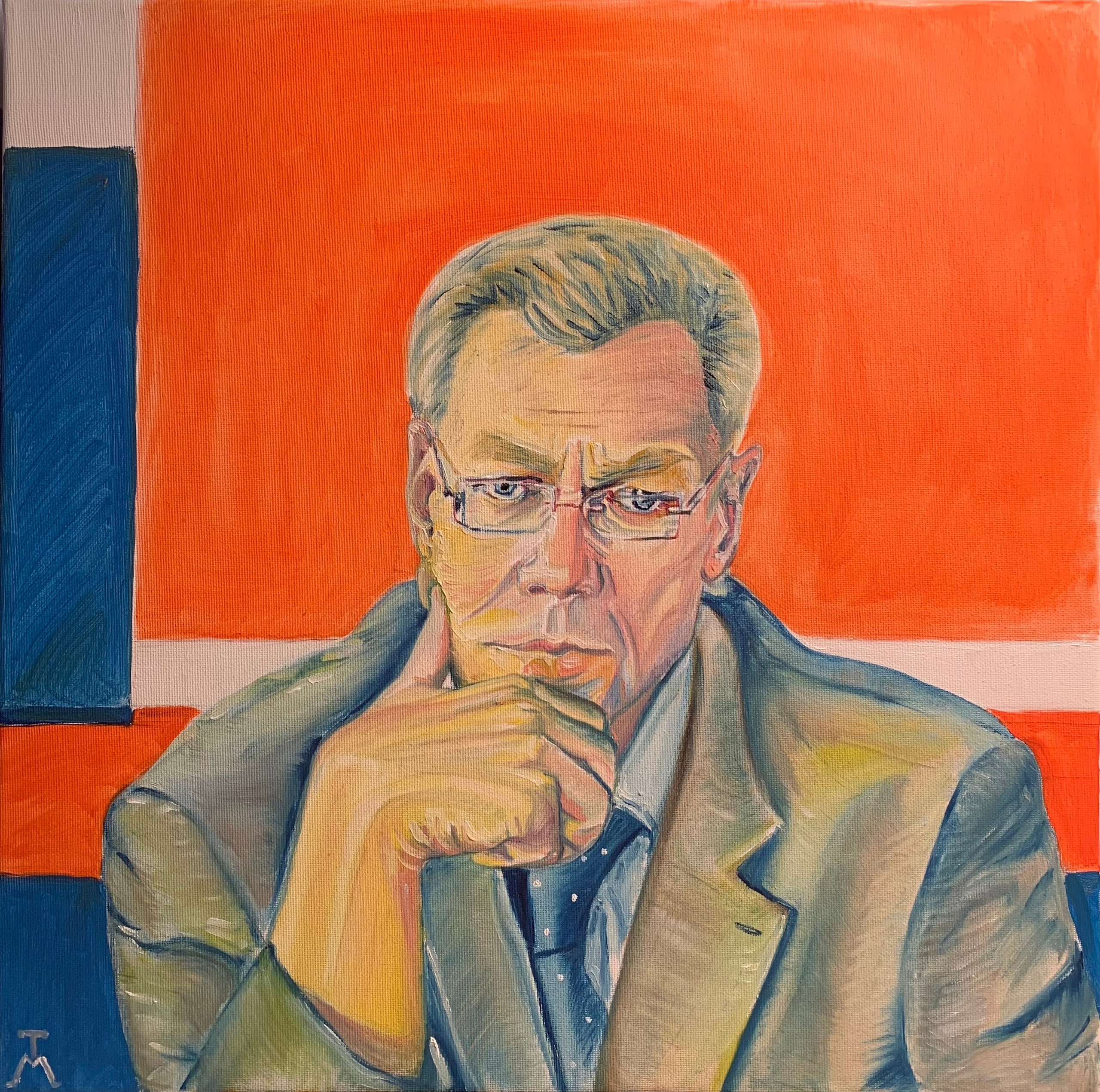 Portrait of Ambassador 50/60 cm Oil on canvas 2021