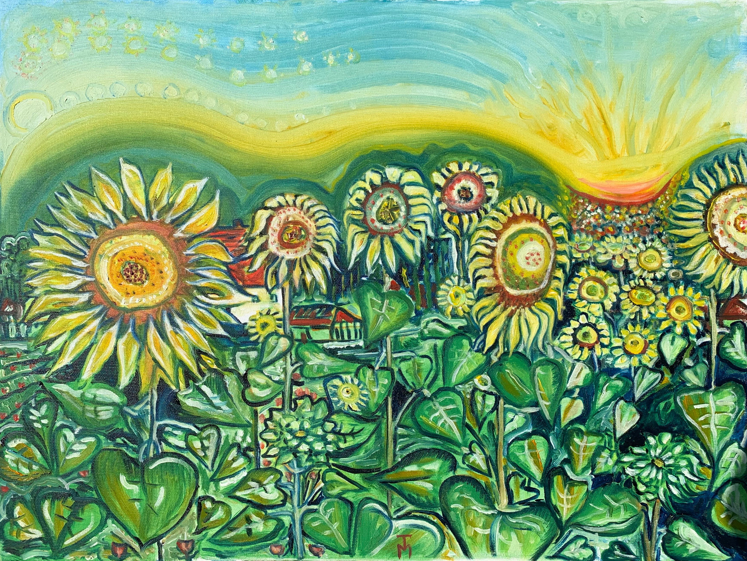 Sunflowers 50/60 cm oil on canvas 2020
