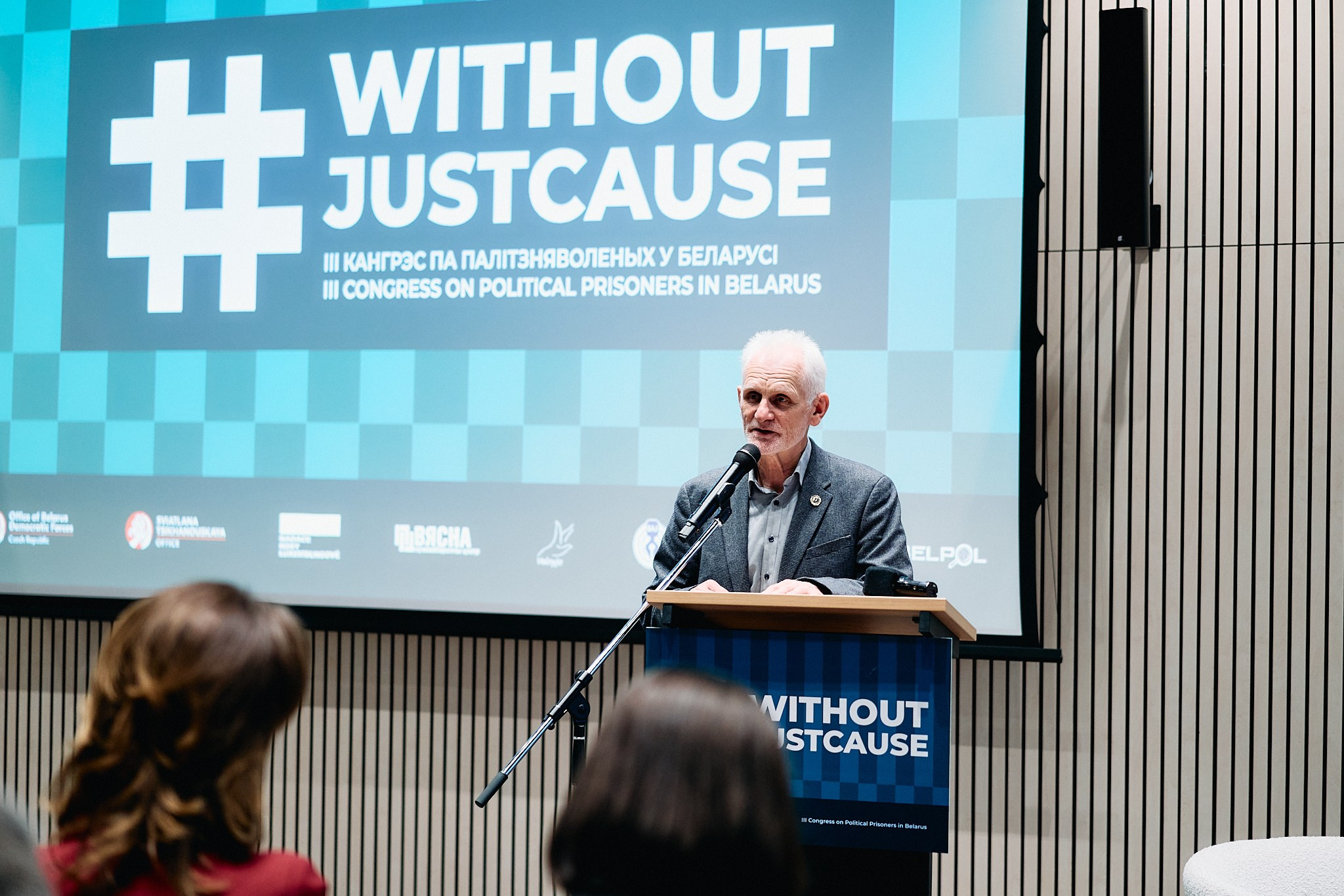 3rd Congress on Political Prisoners in Belarus. Photographer in Vilnius