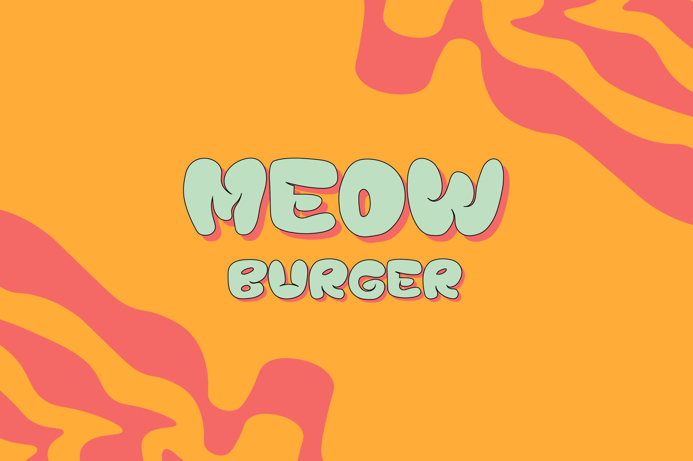 MEOW BURGER. Grom Design