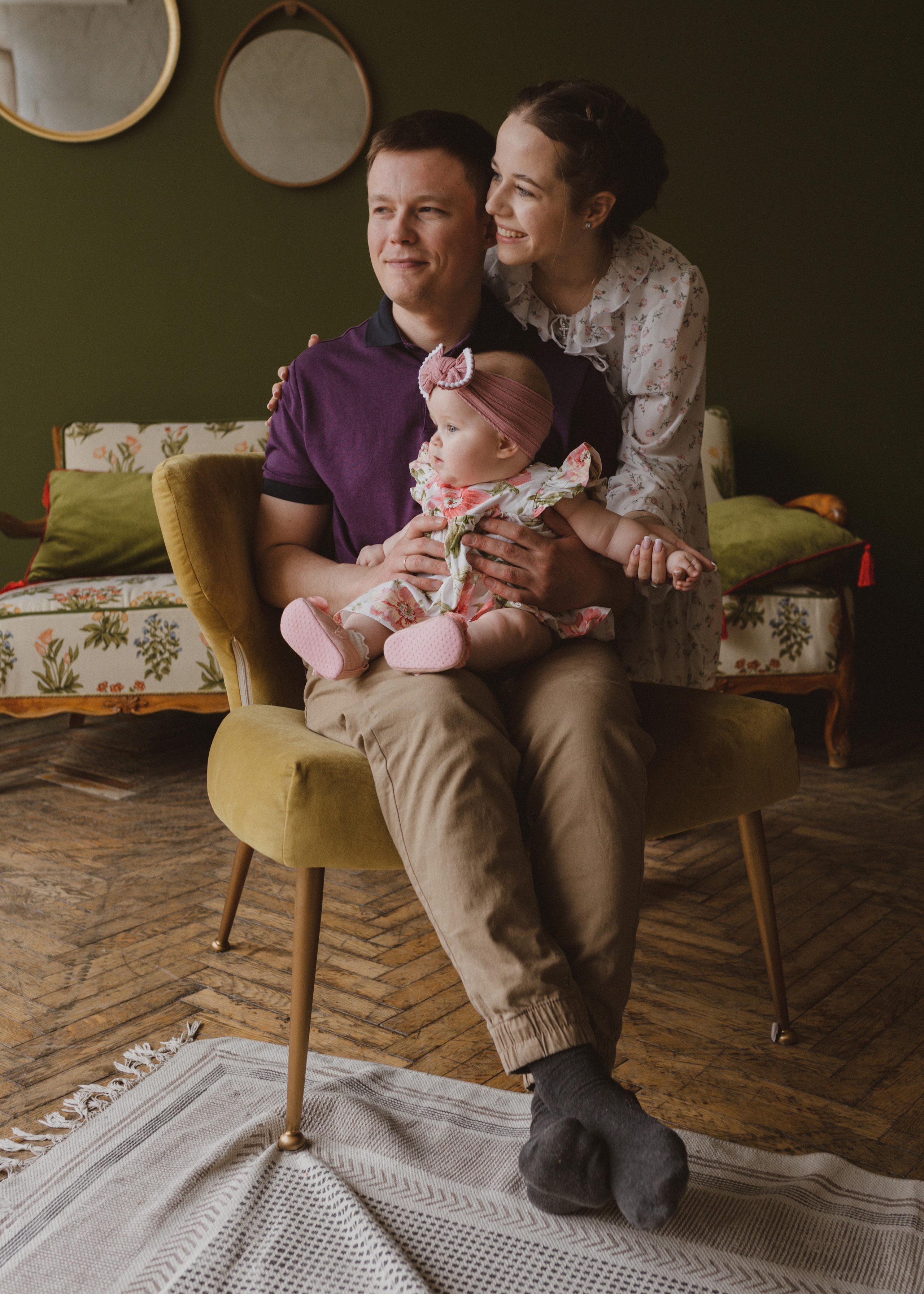 Семейная фотосессия в студии в Москве, семейный фотограф Анна Полушина. Свадебный фотограф в Москве Анна Полушина