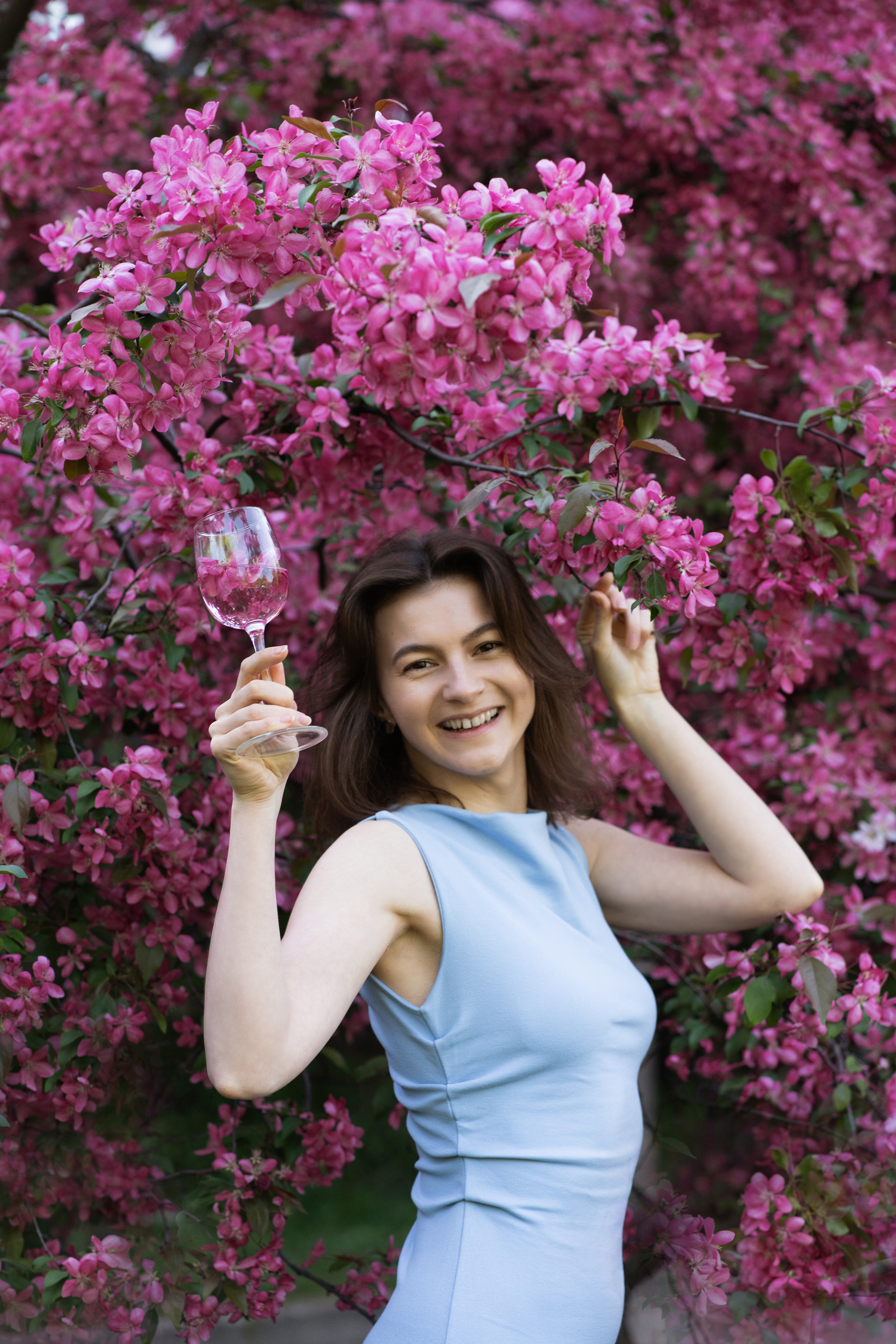 Леда, розовое цветение. Свадебный фотограф в Москве Анна Полушина