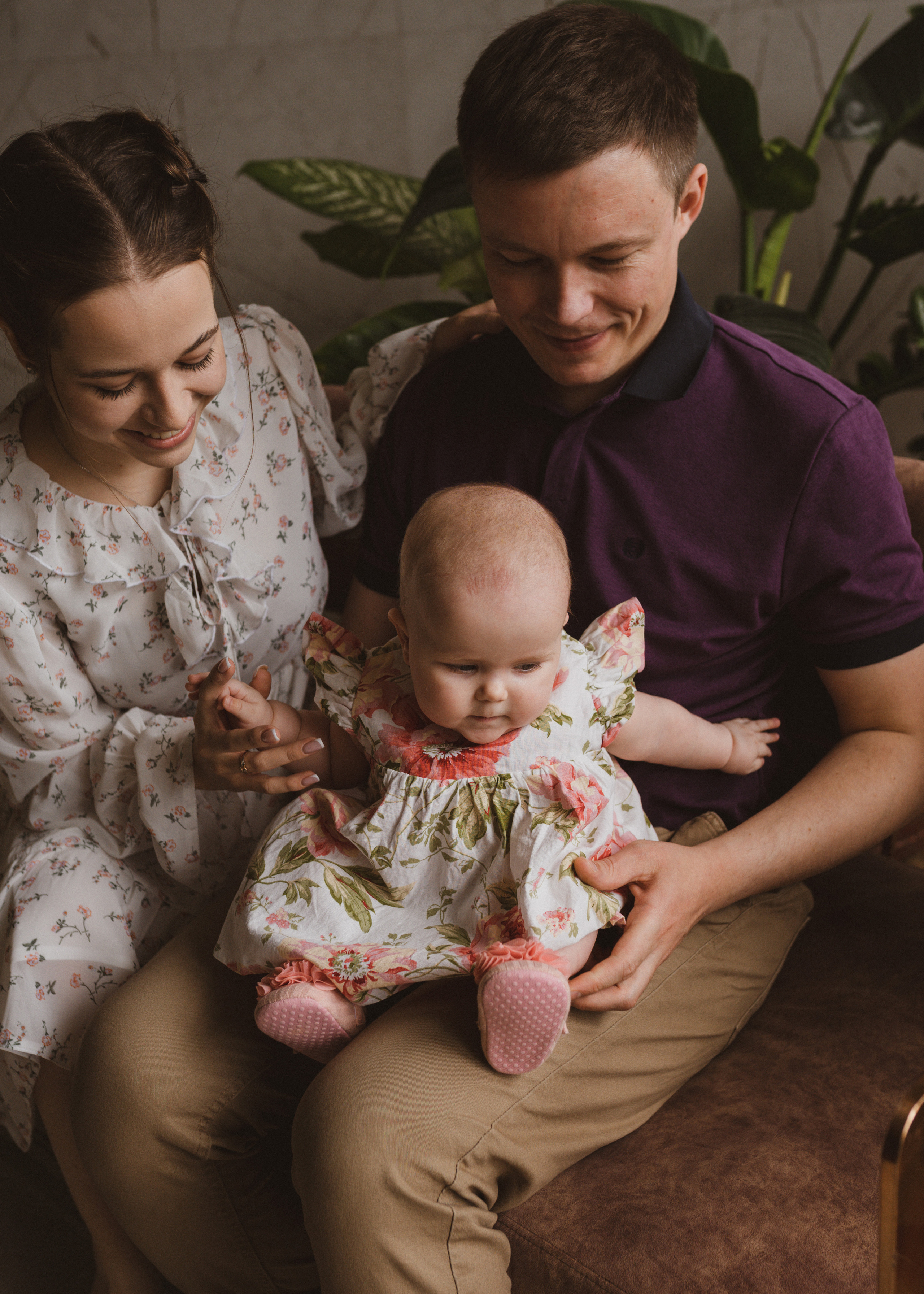 Семейная фотосессия в студии в Москве, семейный фотограф Анна Полушина. Свадебный фотограф в Москве Анна Полушина