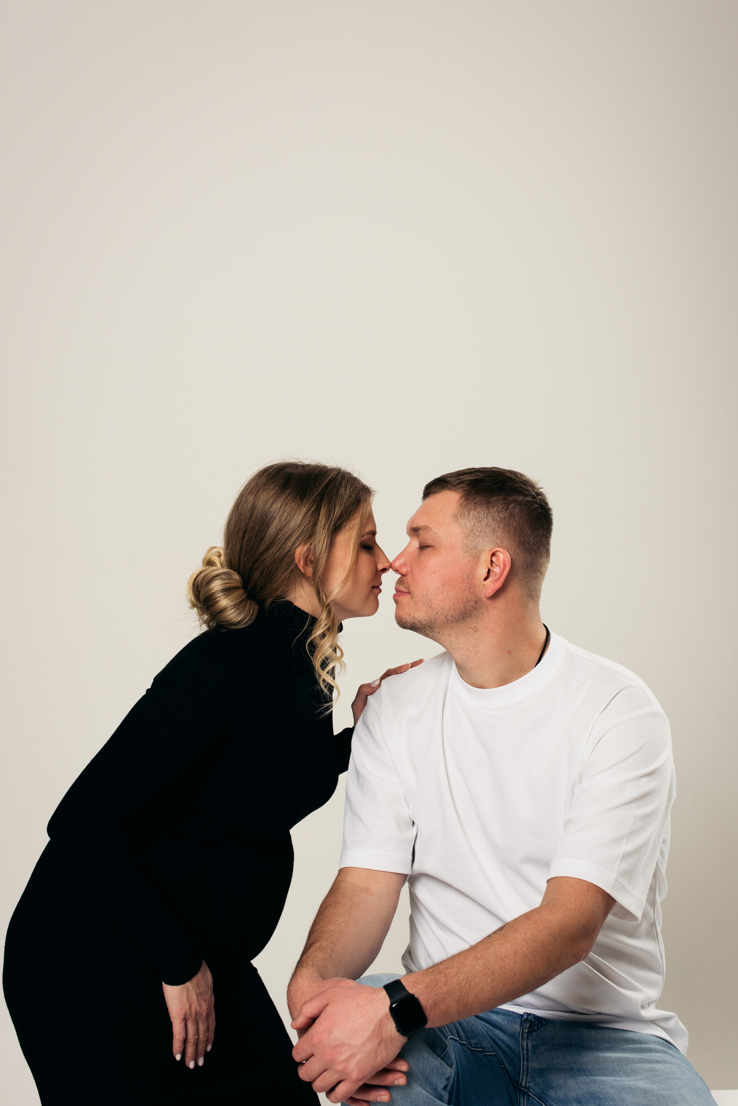 Семейная фотосессия в студии в Москве, семейный фотограф Анна Полушина. Свадебный фотограф в Москве Анна Полушина