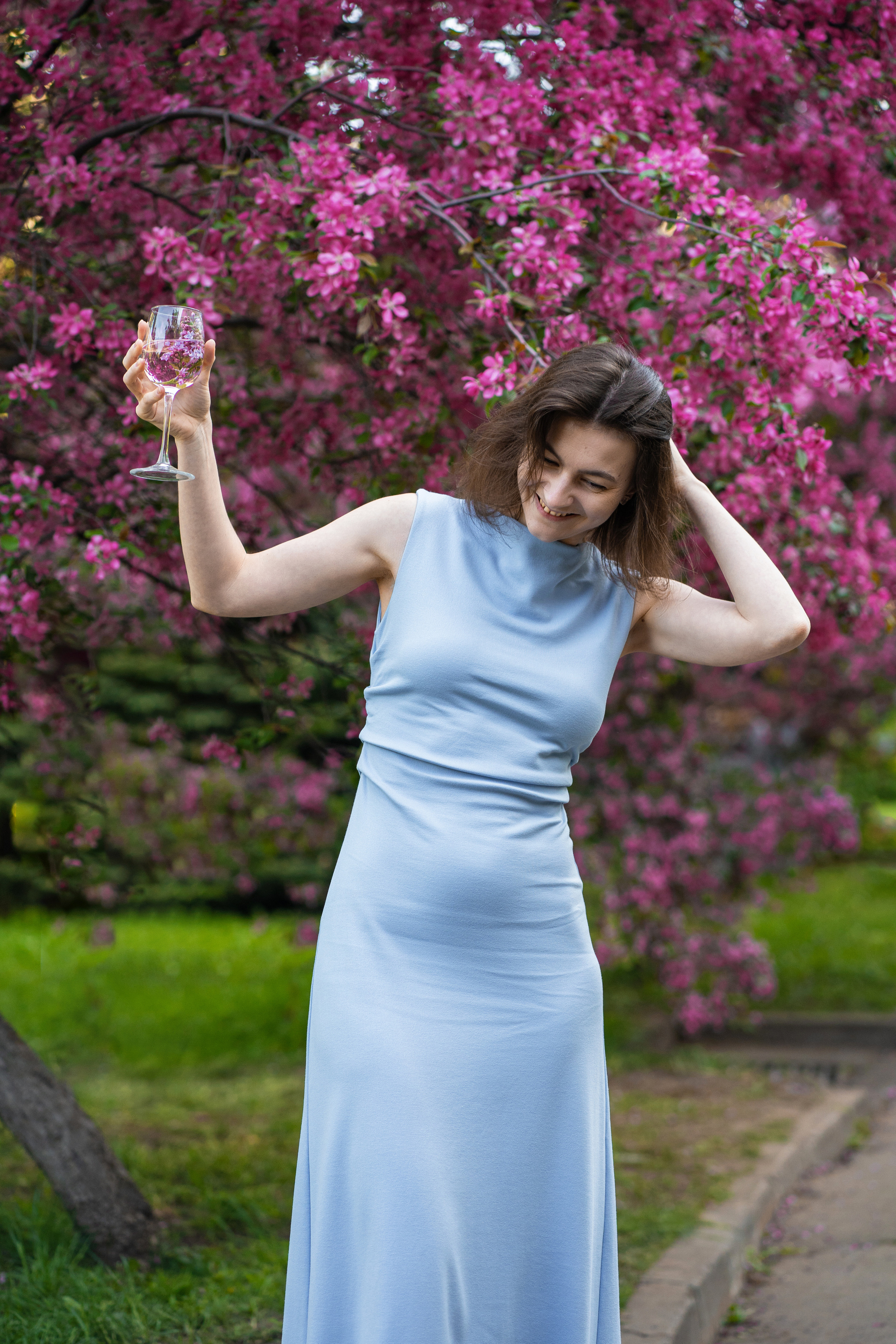 Леда, розовое цветение. Свадебный фотограф в Москве Анна Полушина