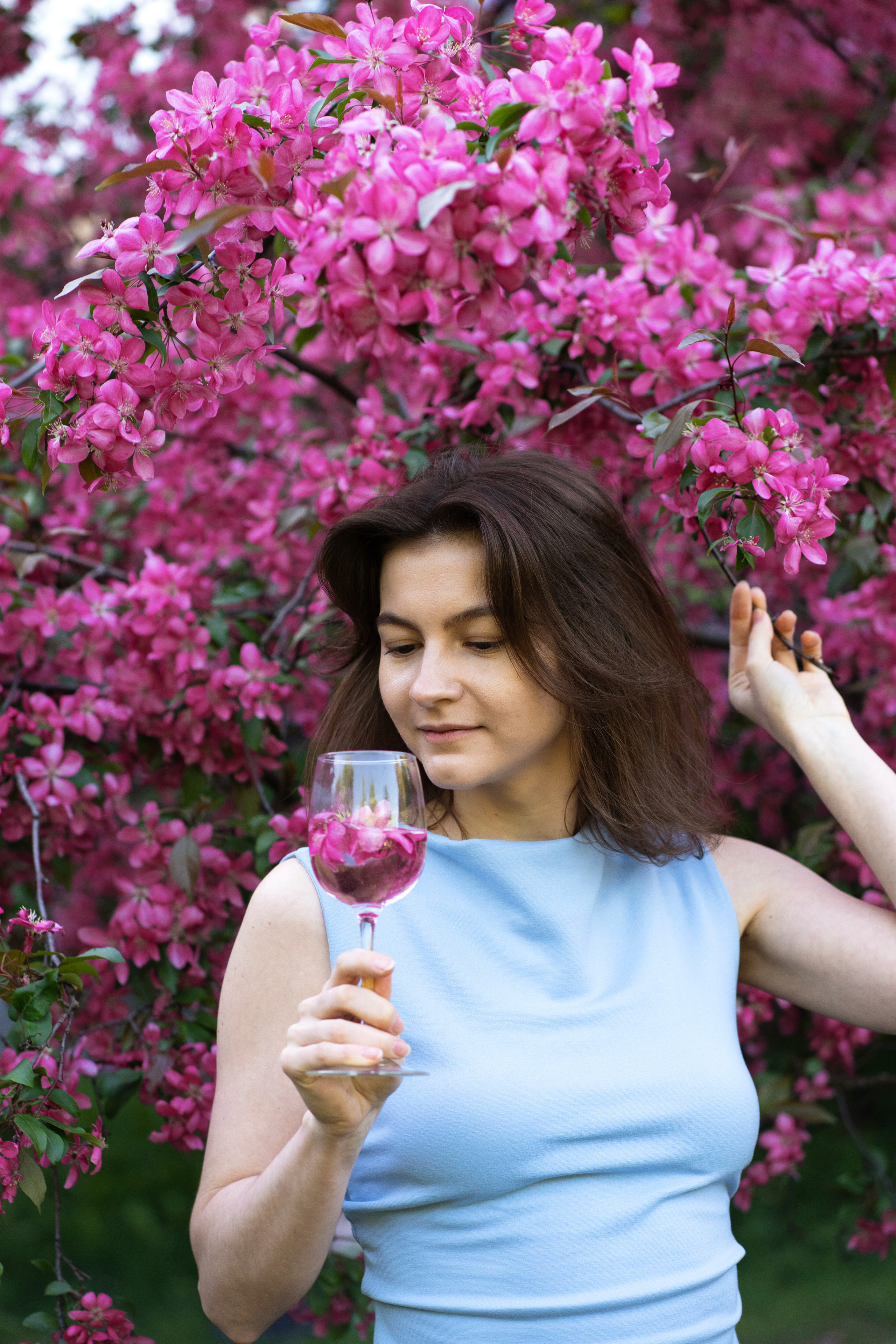 Леда, розовое цветение. Свадебный фотограф в Москве Анна Полушина