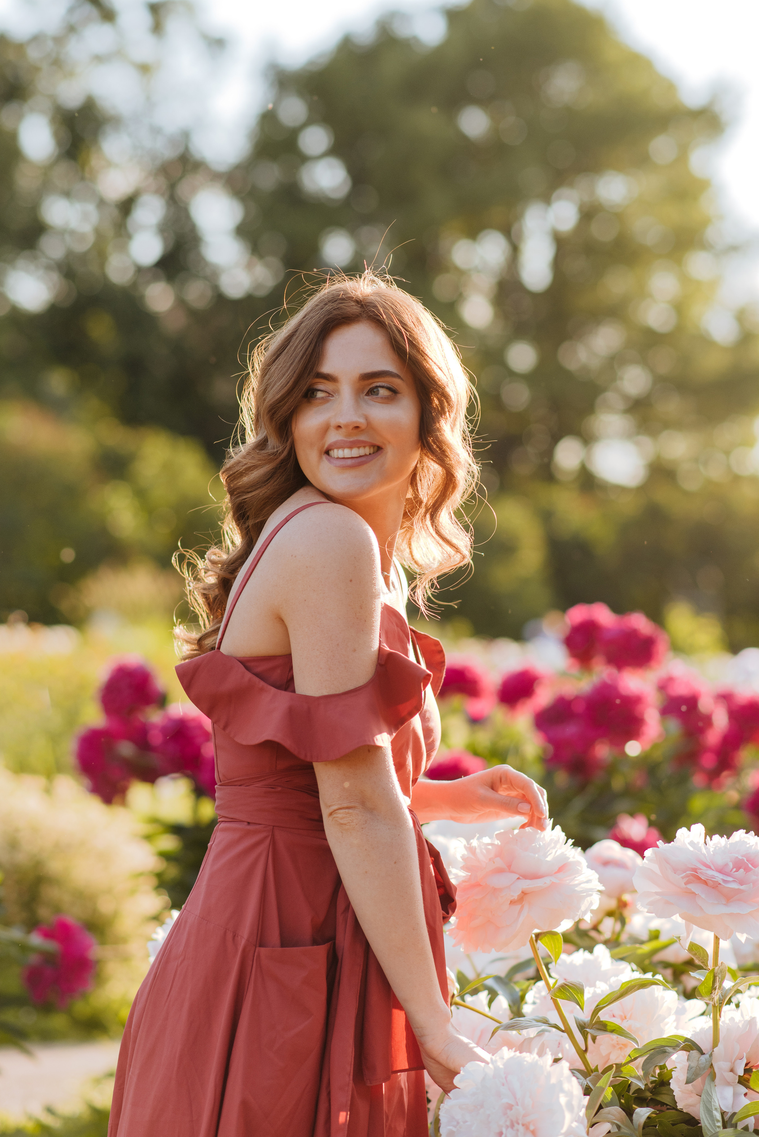 Алена, пионы. Свадебный фотограф в Москве Анна Полушина