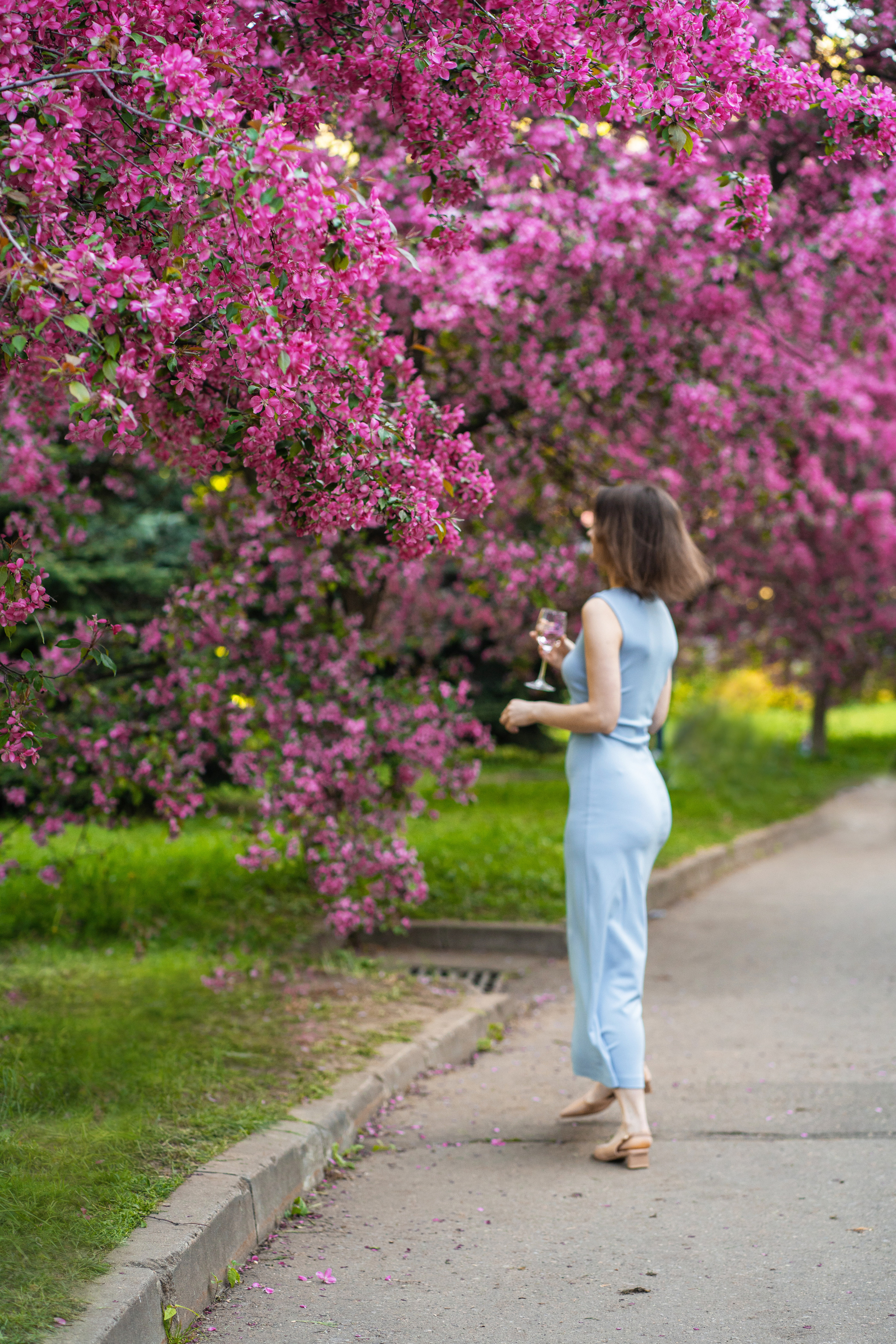 Леда, розовое цветение. Свадебный фотограф в Москве Анна Полушина