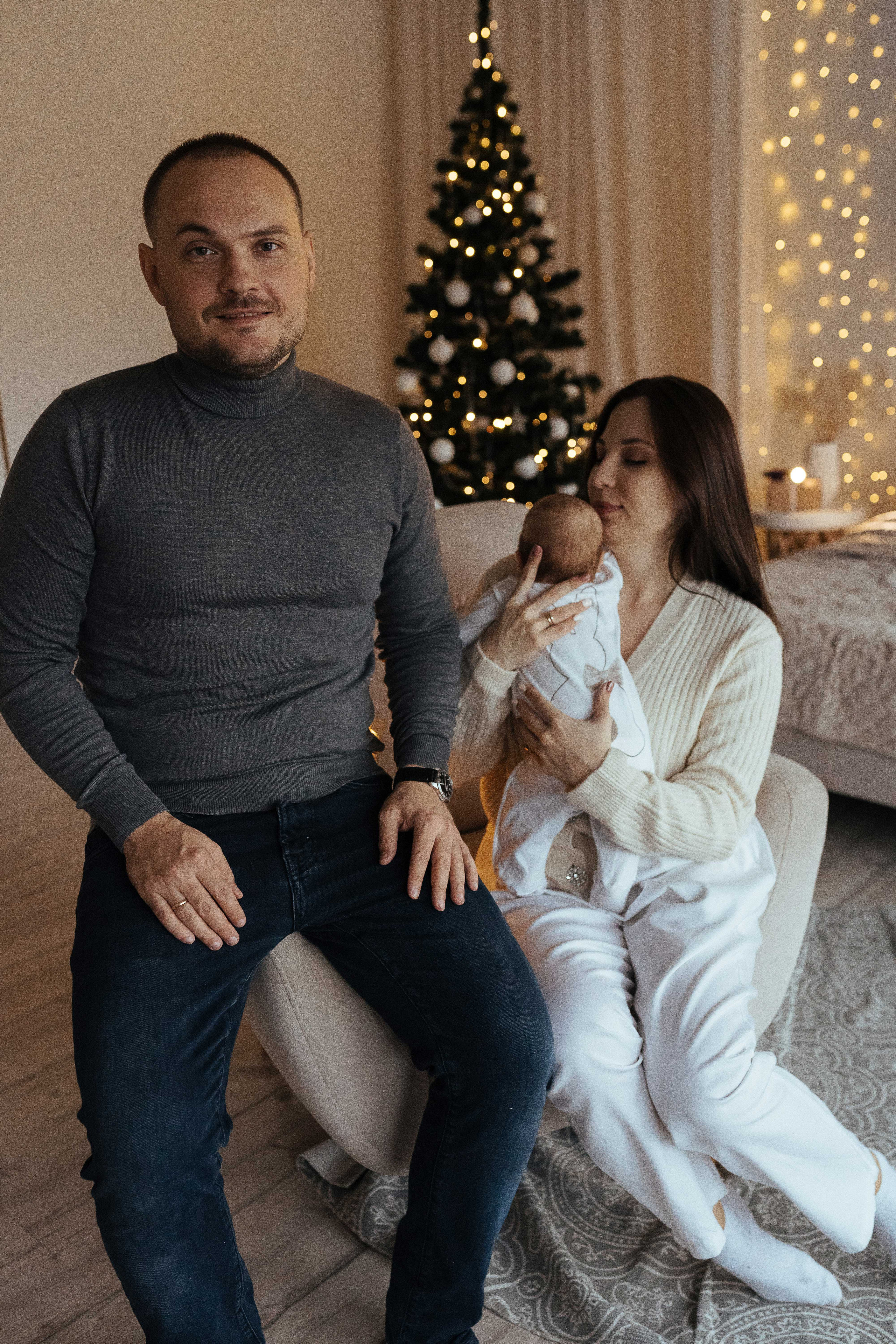 Семейная фотосессия в студии в Москве, семейный фотограф Анна Полушина. Свадебный фотограф в Москве Анна Полушина