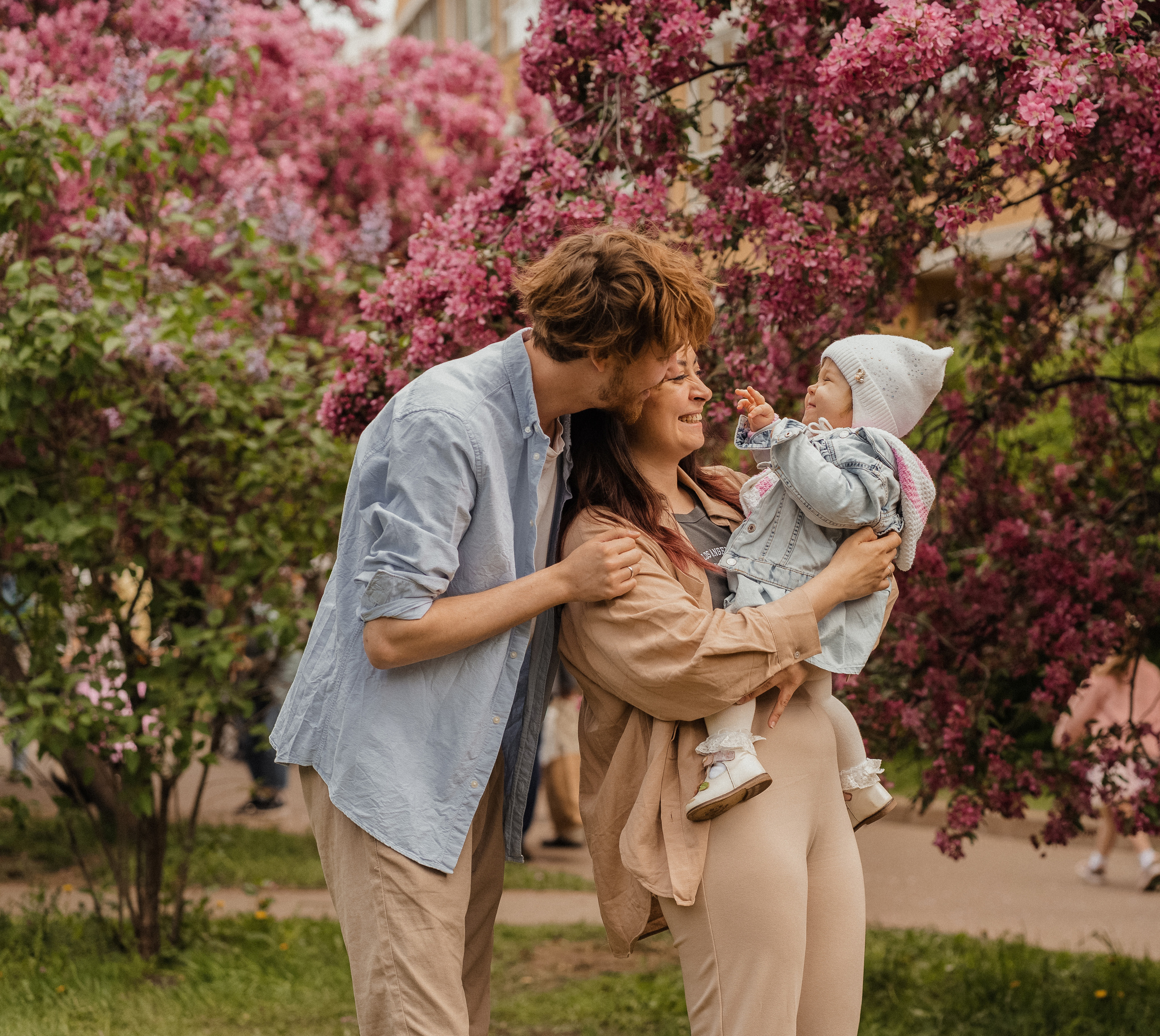 Семейная фотосессия в студии в Москве, семейный фотограф Анна Полушина. Свадебный фотограф в Москве Анна Полушина