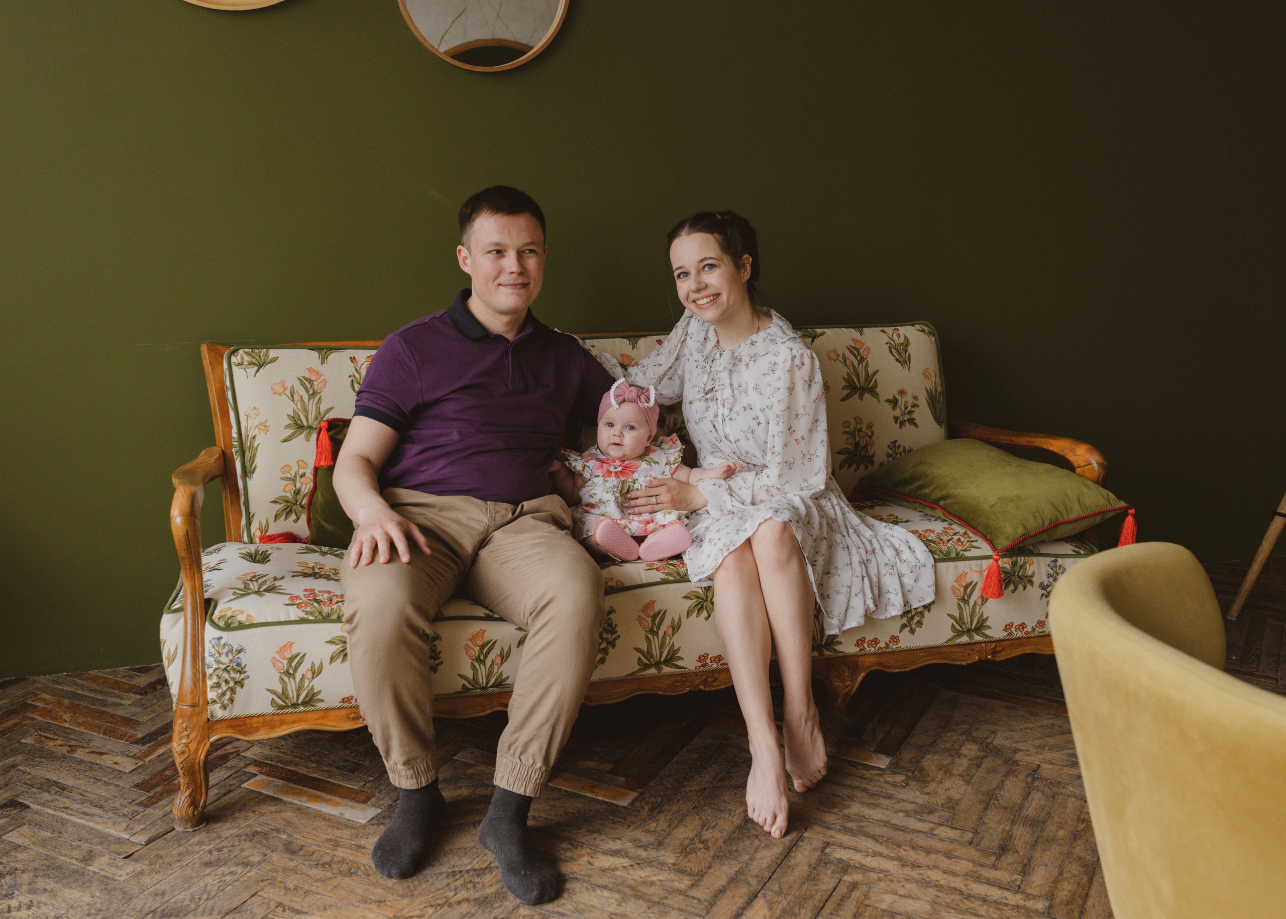 Семейная фотосессия в студии в Москве, семейный фотограф Анна Полушина. Свадебный фотограф в Москве Анна Полушина