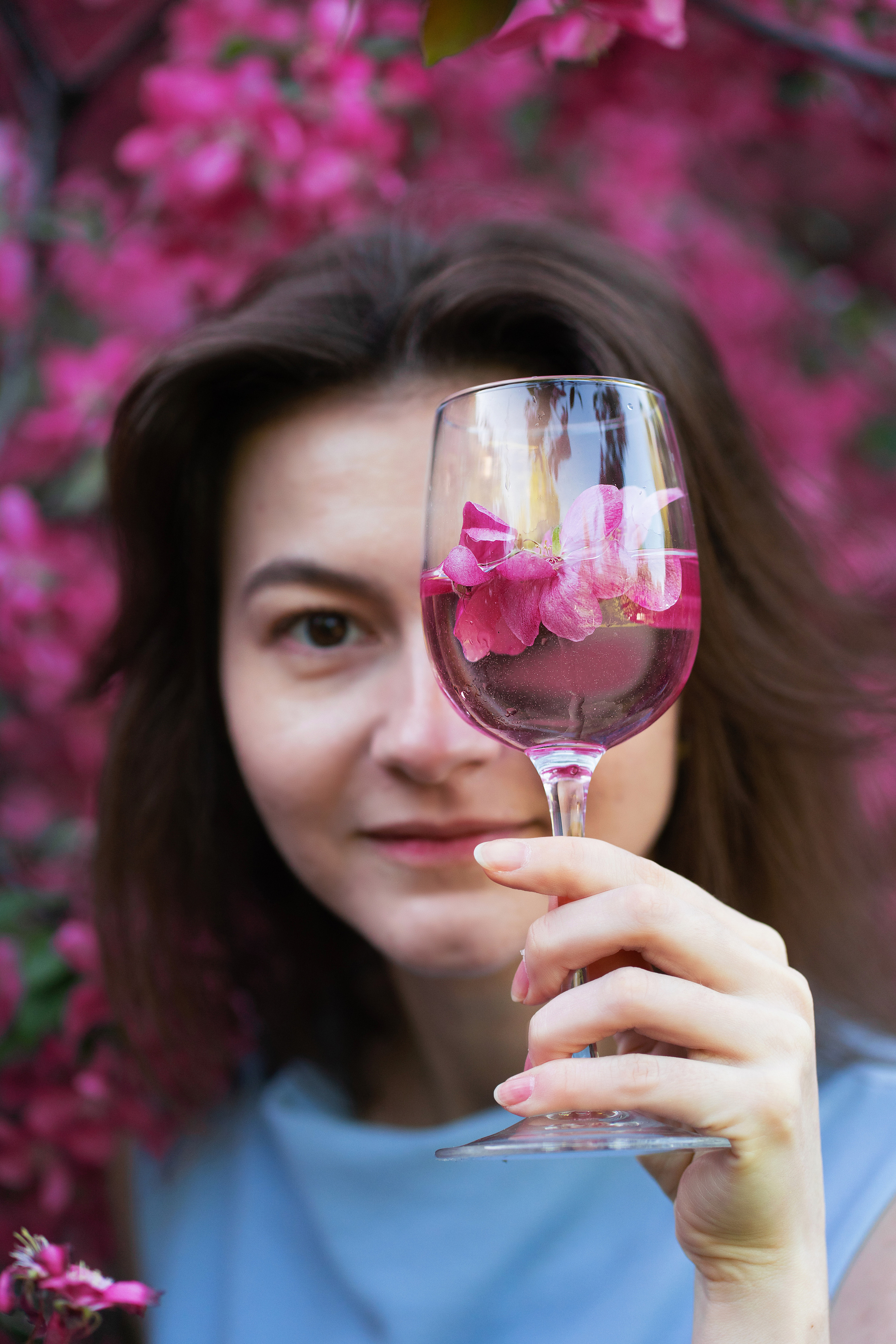 Леда, розовое цветение. Свадебный фотограф в Москве Анна Полушина