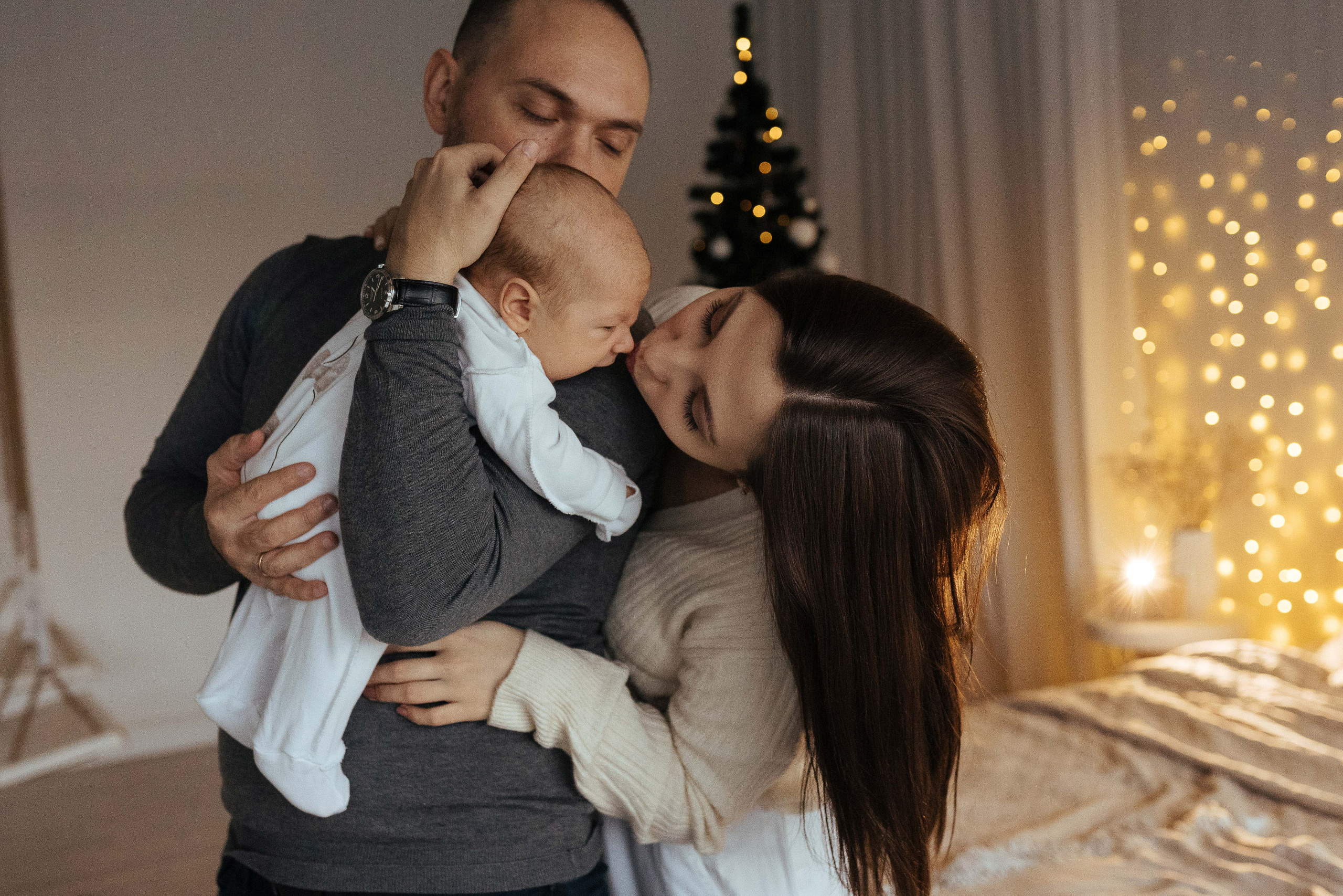 Семейная фотосессия в студии в Москве, семейный фотограф Анна Полушина. Свадебный фотограф в Москве Анна Полушина