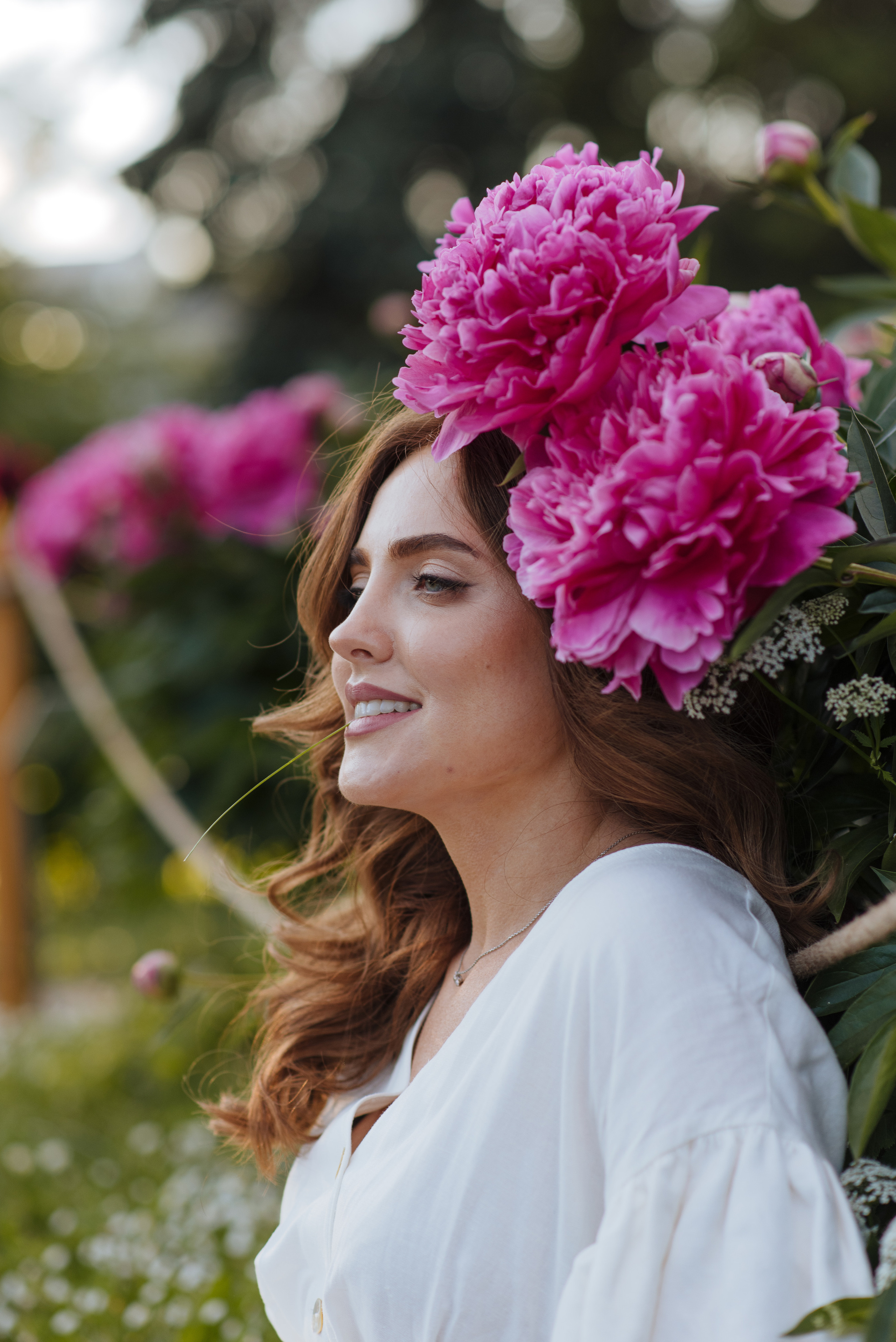 Алена, пионы. Свадебный фотограф в Москве Анна Полушина