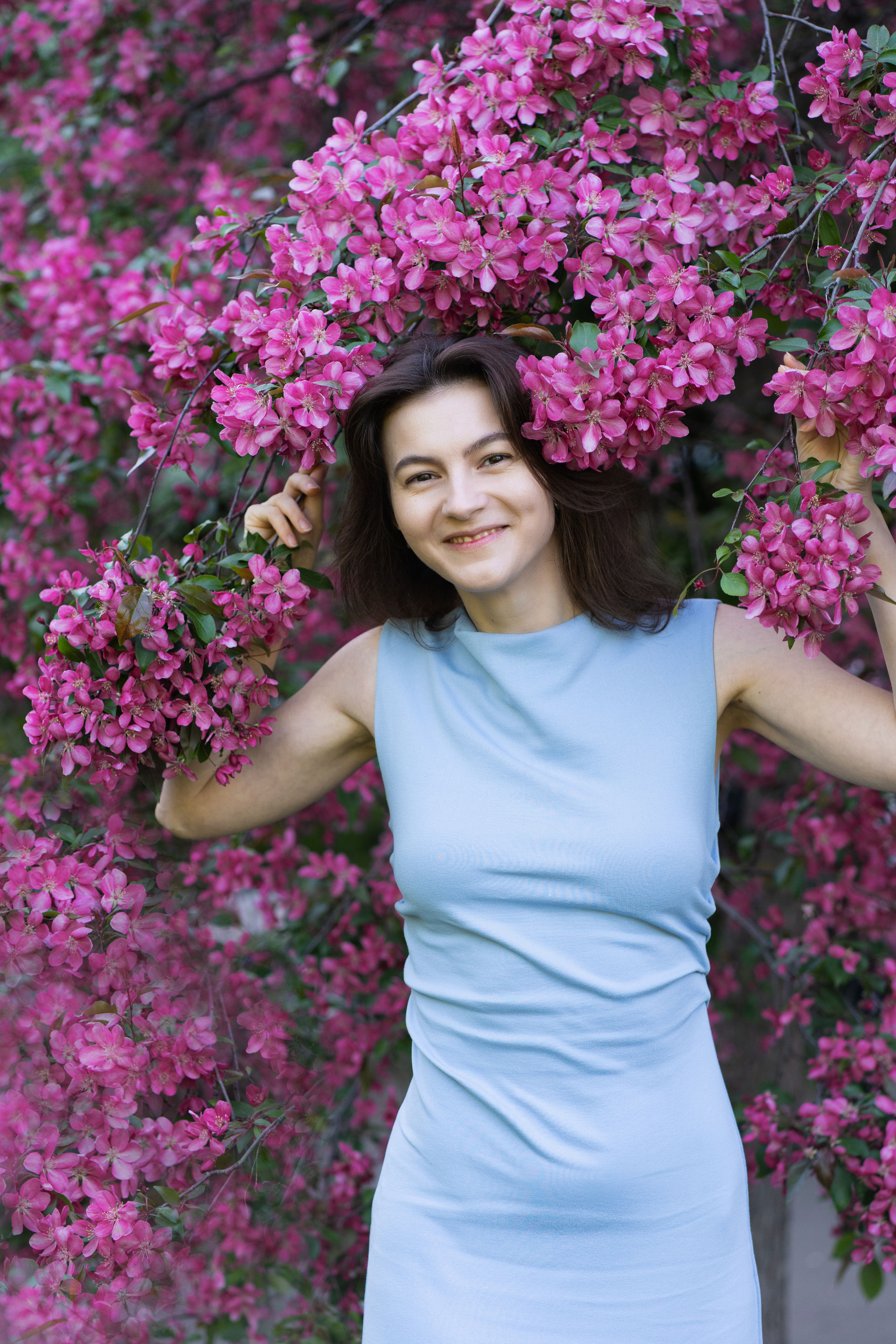 Леда, розовое цветение. Свадебный фотограф в Москве Анна Полушина