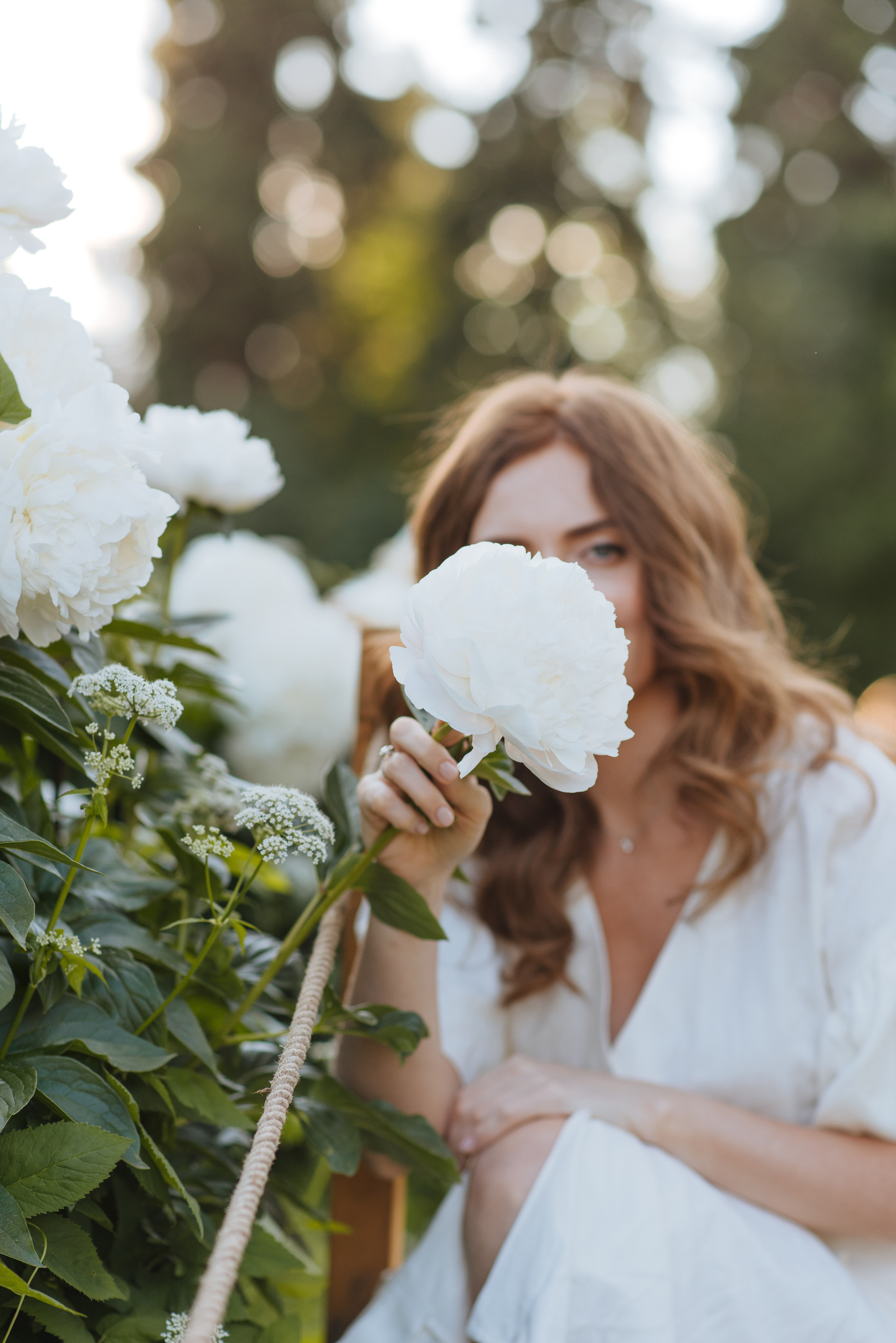 Алена, пионы. Свадебный фотограф в Москве Анна Полушина