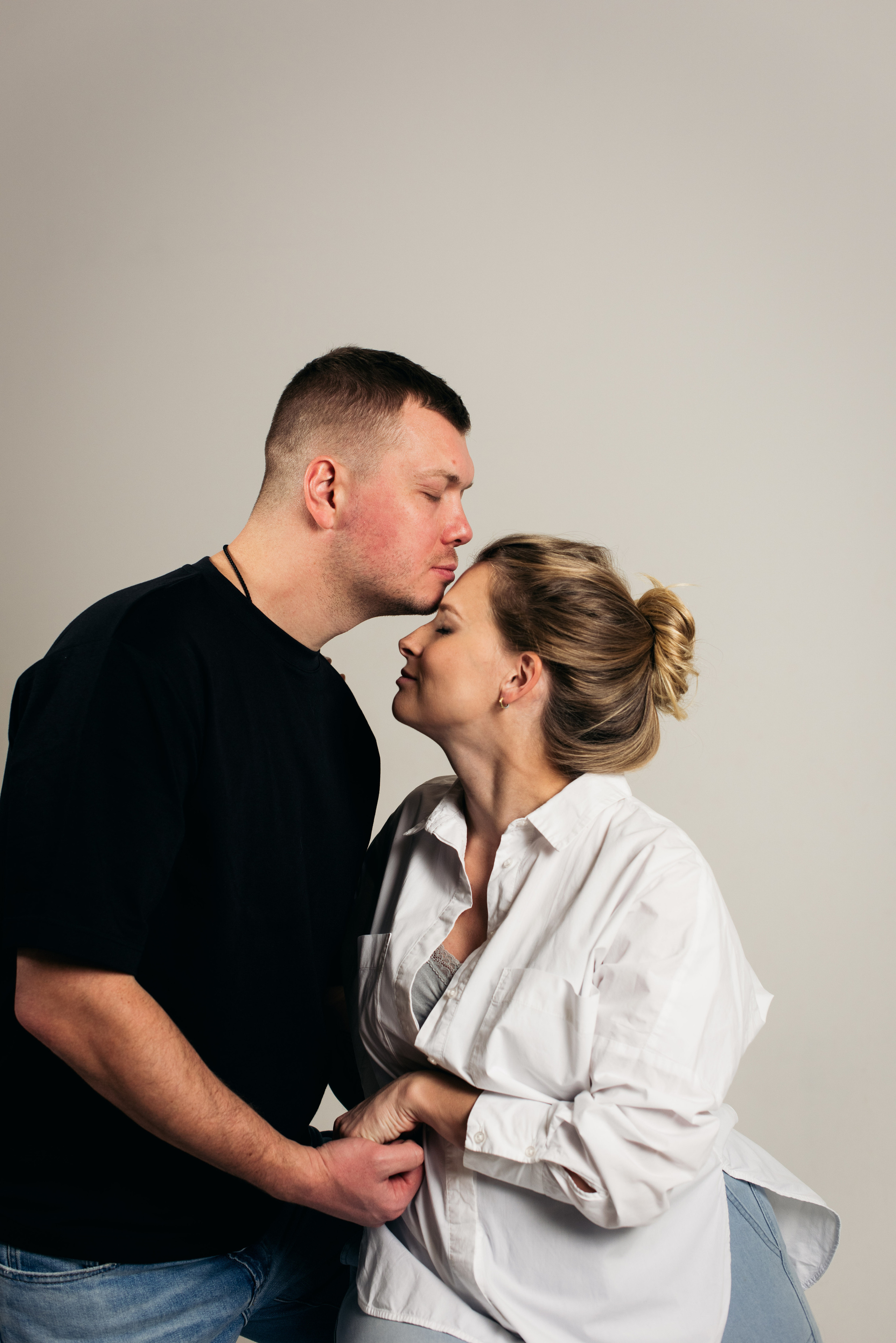 Семейная фотосессия в студии в Москве, семейный фотограф Анна Полушина. Свадебный фотограф в Москве Анна Полушина