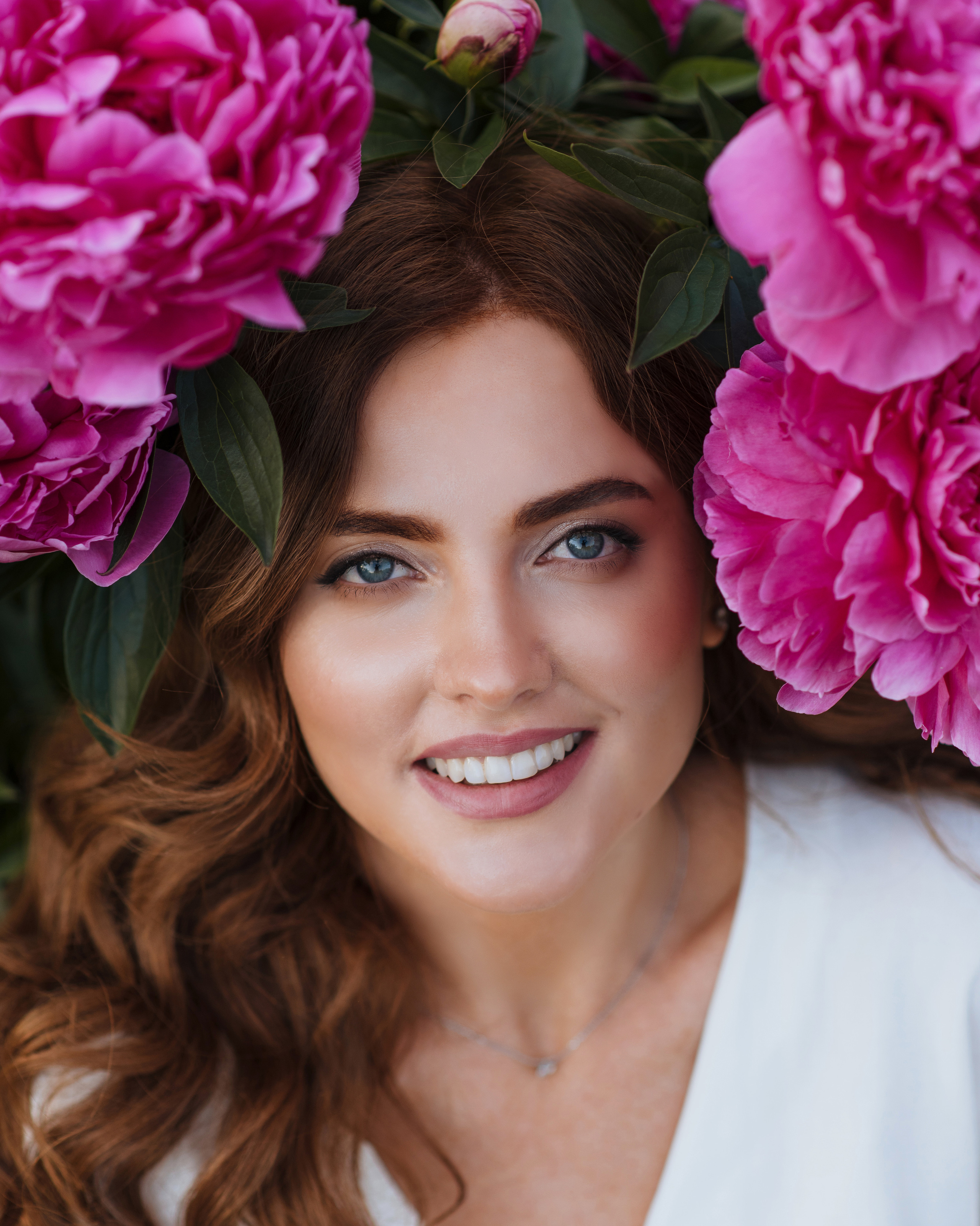 Алена, пионы. Свадебный фотограф в Москве Анна Полушина