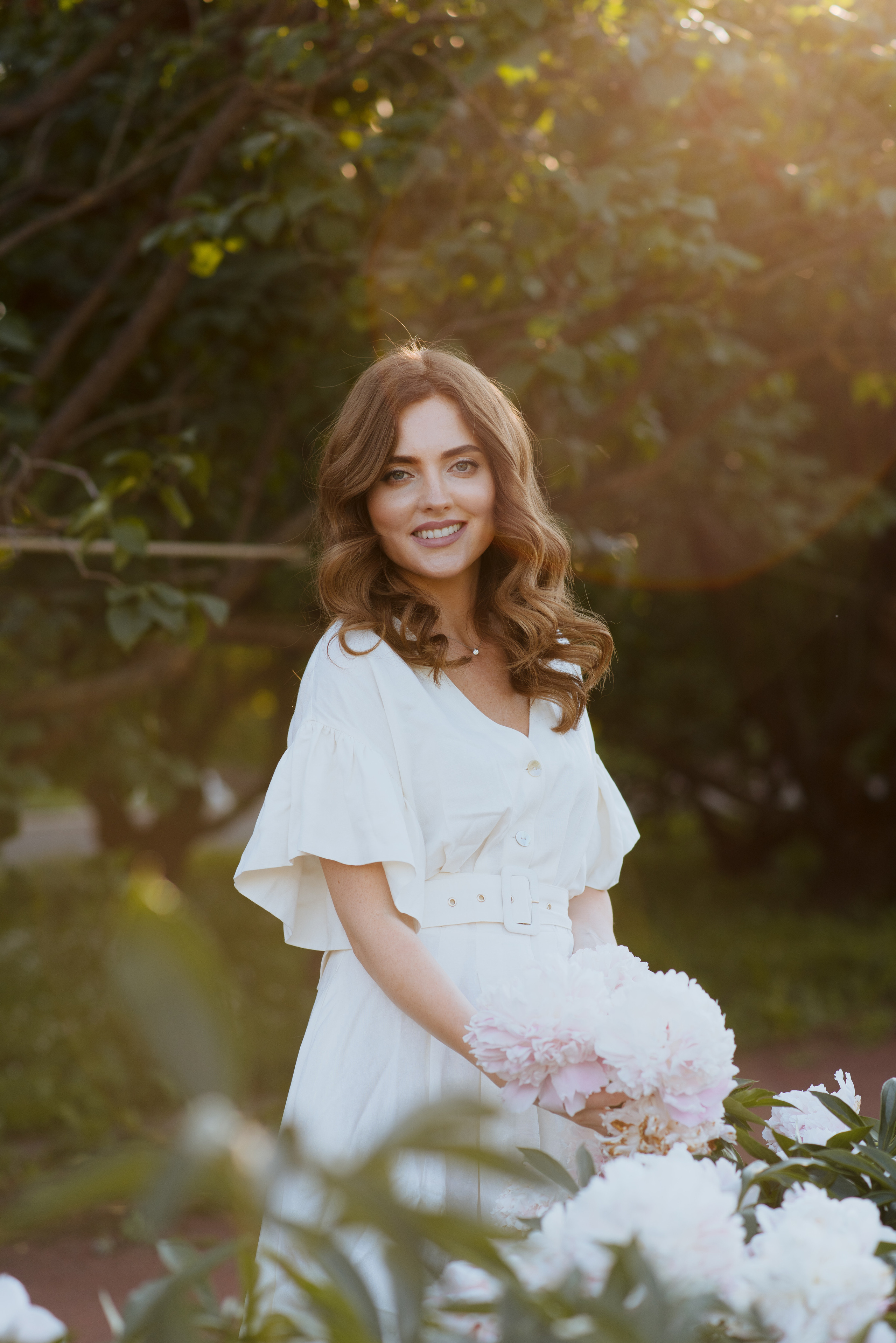 Алена, пионы. Свадебный фотограф в Москве Анна Полушина