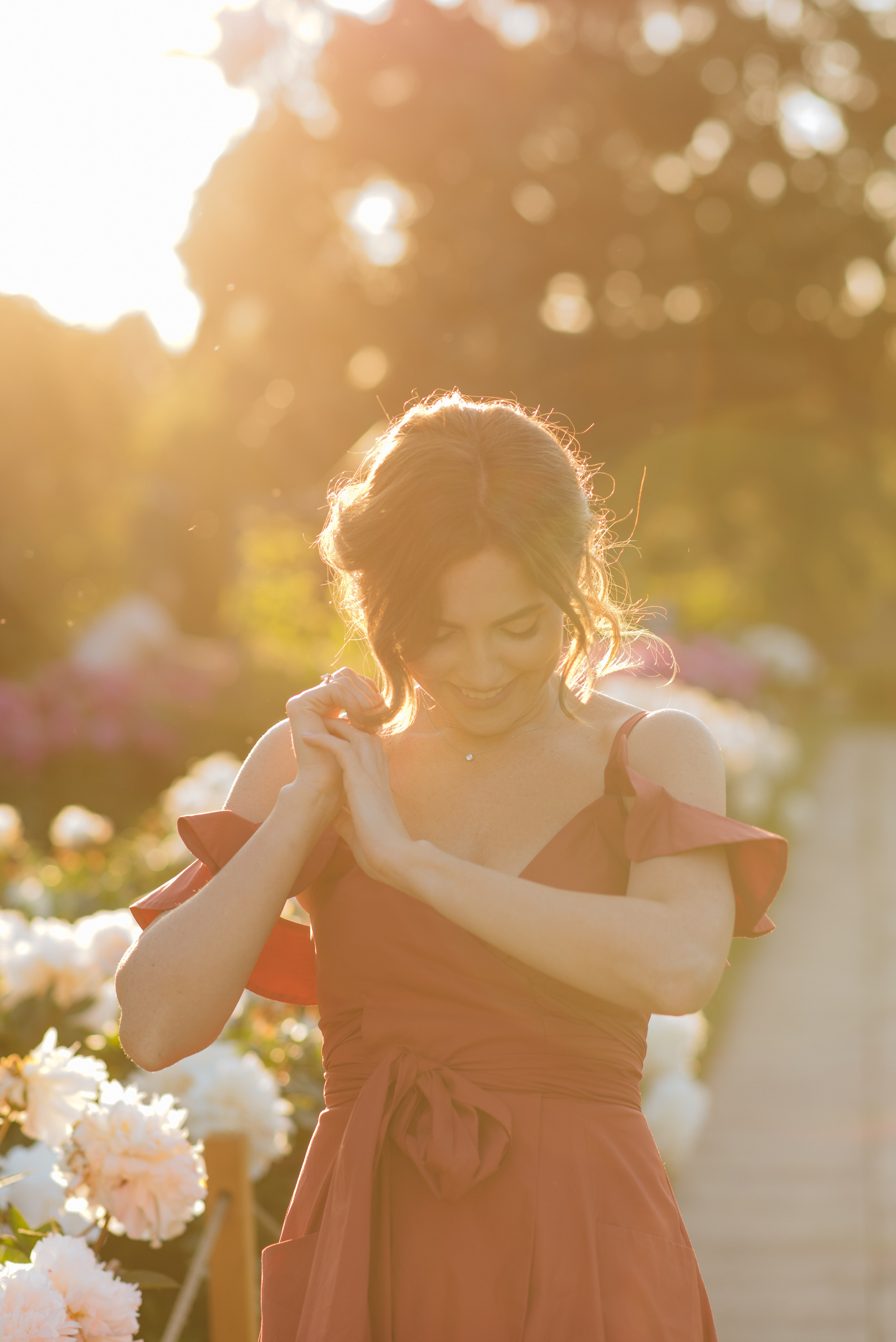 Алена, пионы. Свадебный фотограф в Москве Анна Полушина