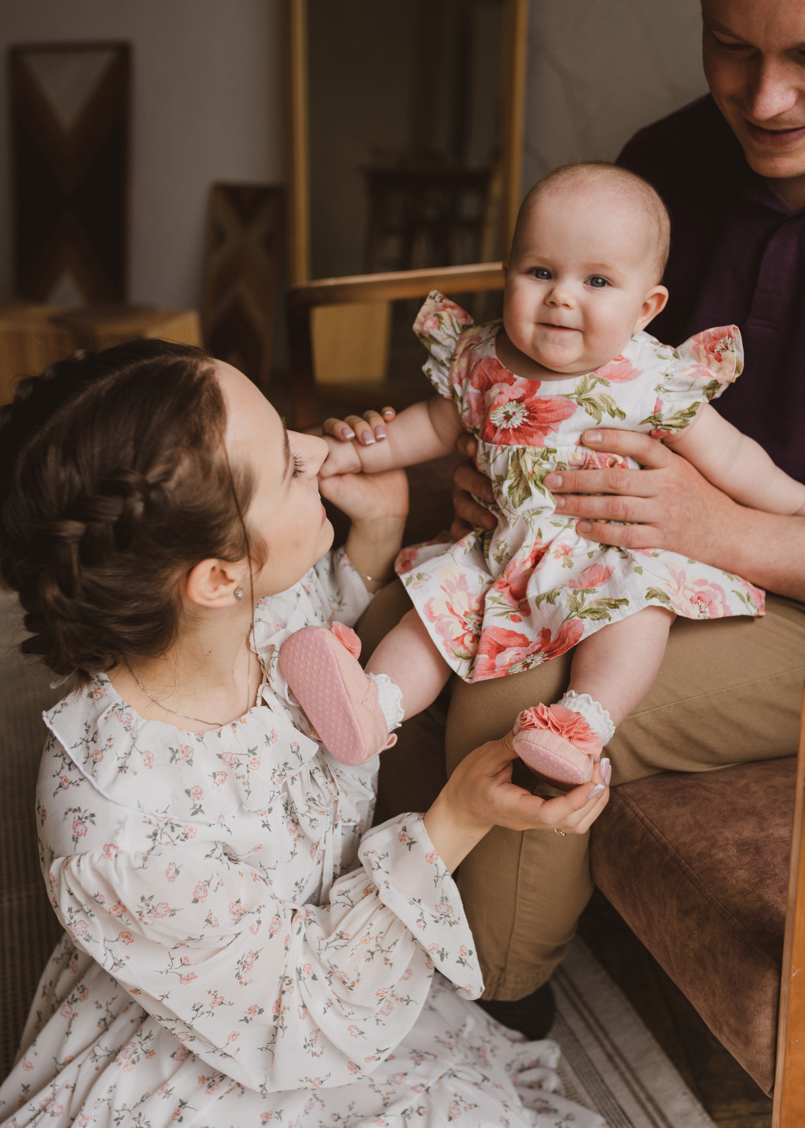 Семейная фотосессия в студии в Москве, семейный фотограф Анна Полушина. Свадебный фотограф в Москве Анна Полушина