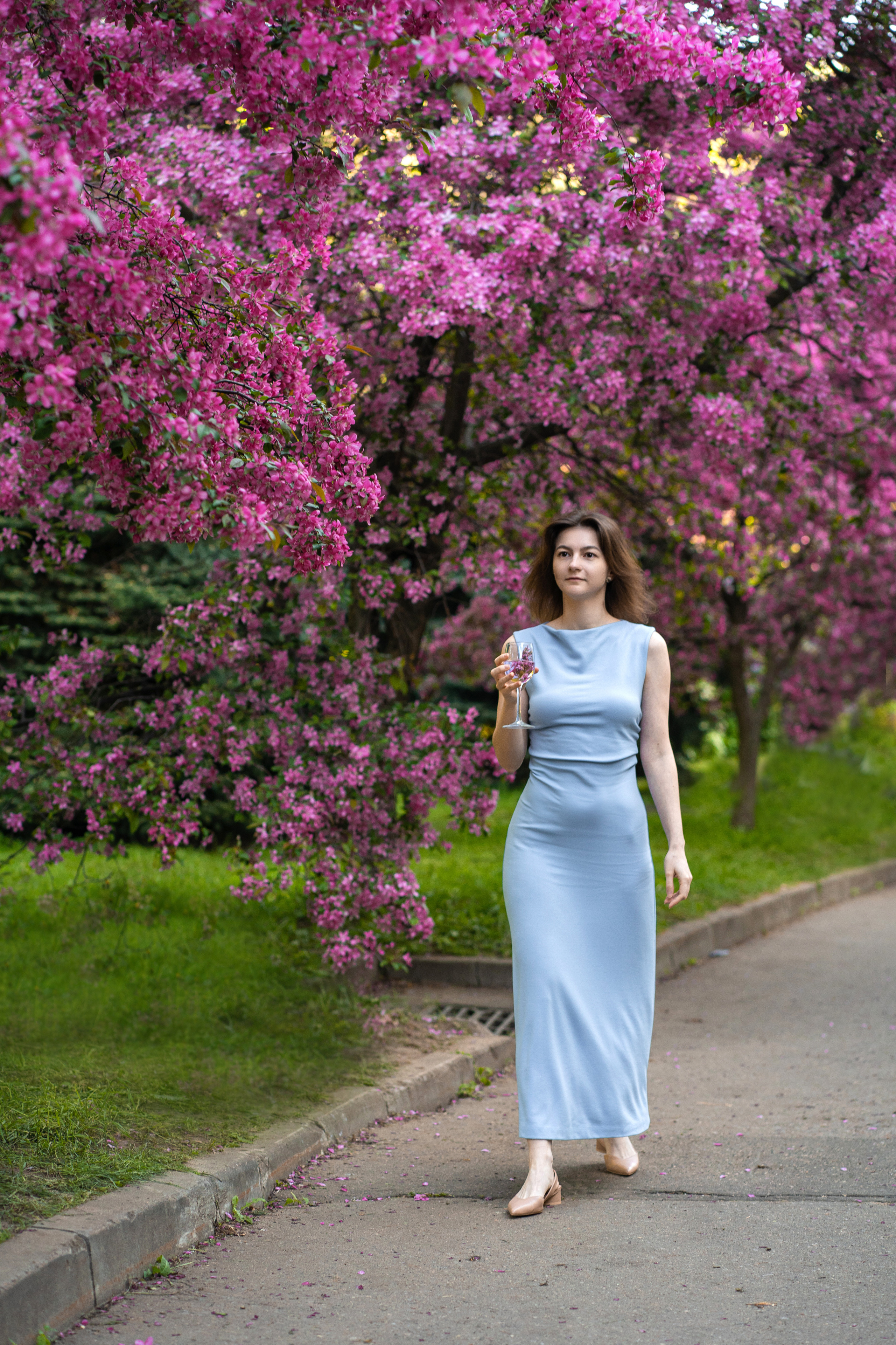 Леда, розовое цветение. Свадебный фотограф в Москве Анна Полушина