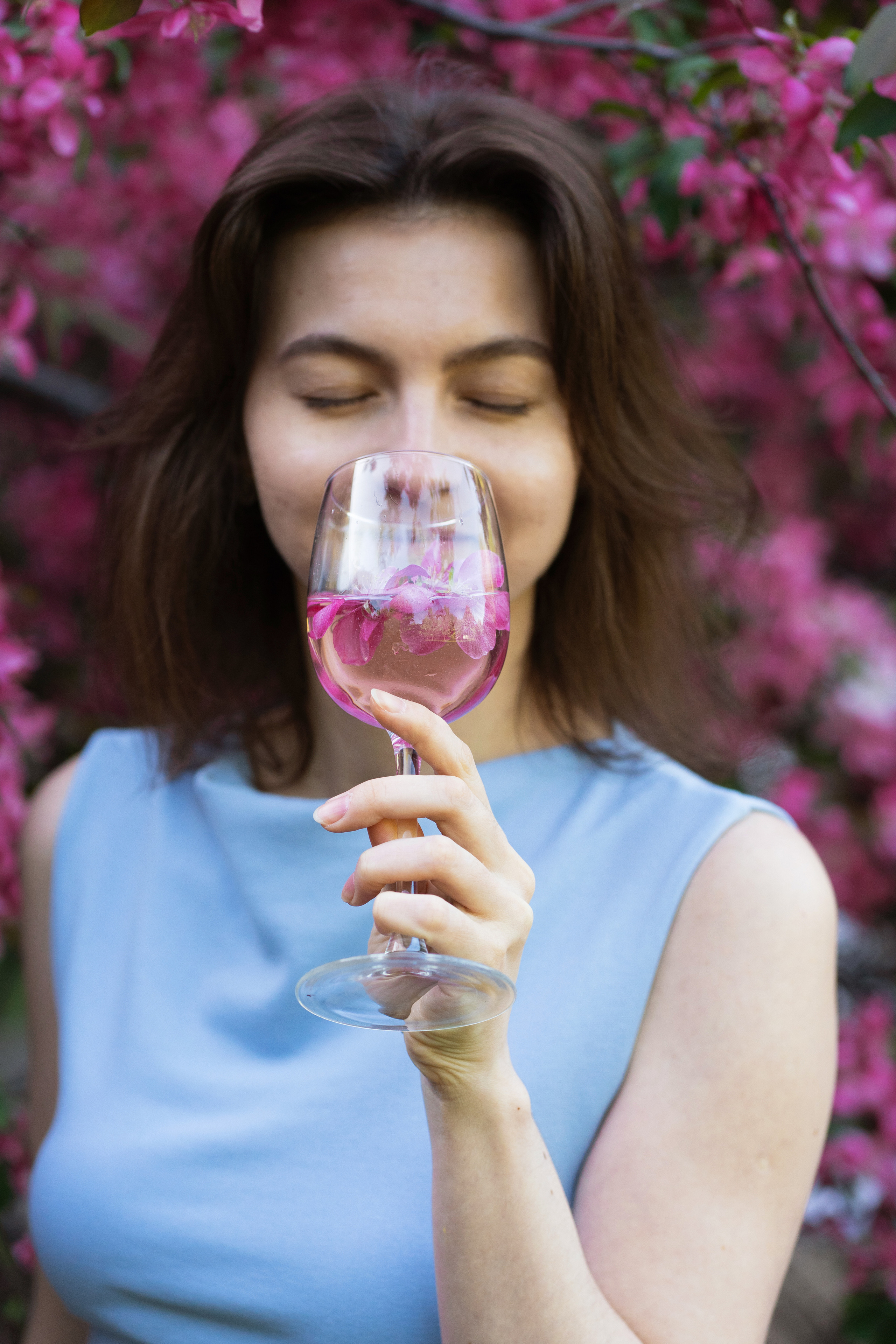 Леда, розовое цветение. Свадебный фотограф в Москве Анна Полушина