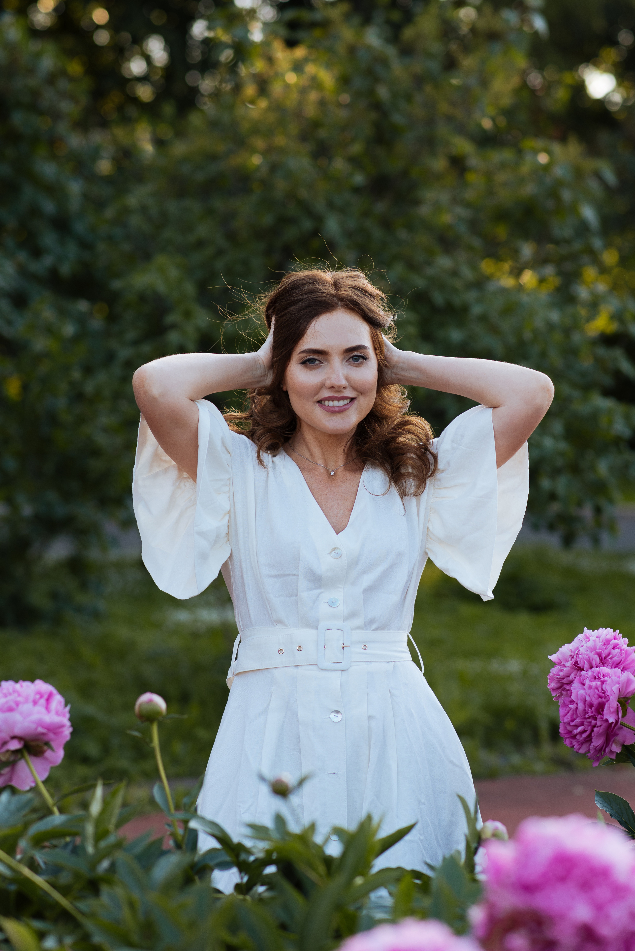 Алена, пионы. Свадебный фотограф в Москве Анна Полушина