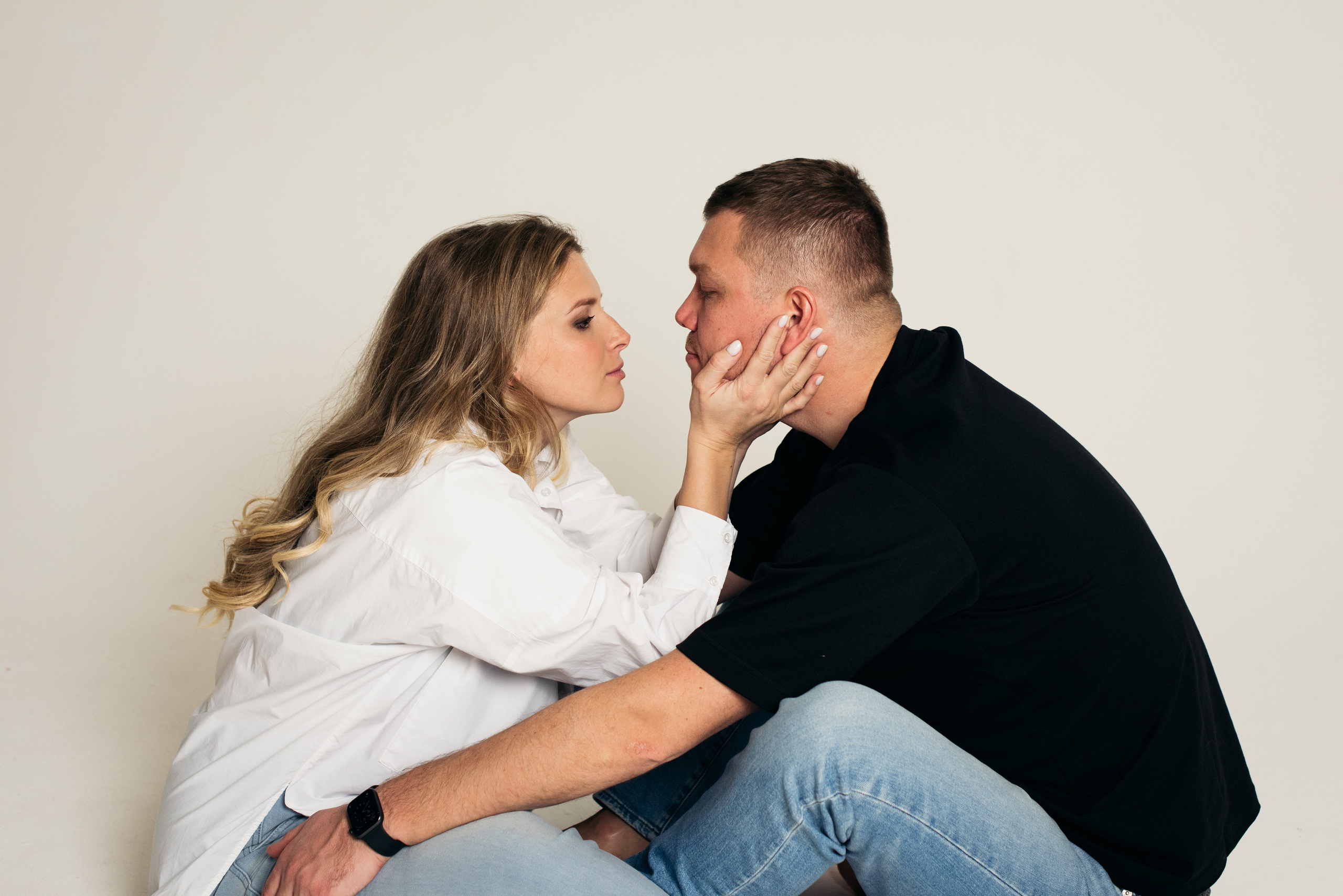 Семейная фотосессия в студии в Москве, семейный фотограф Анна Полушина. Свадебный фотограф в Москве Анна Полушина