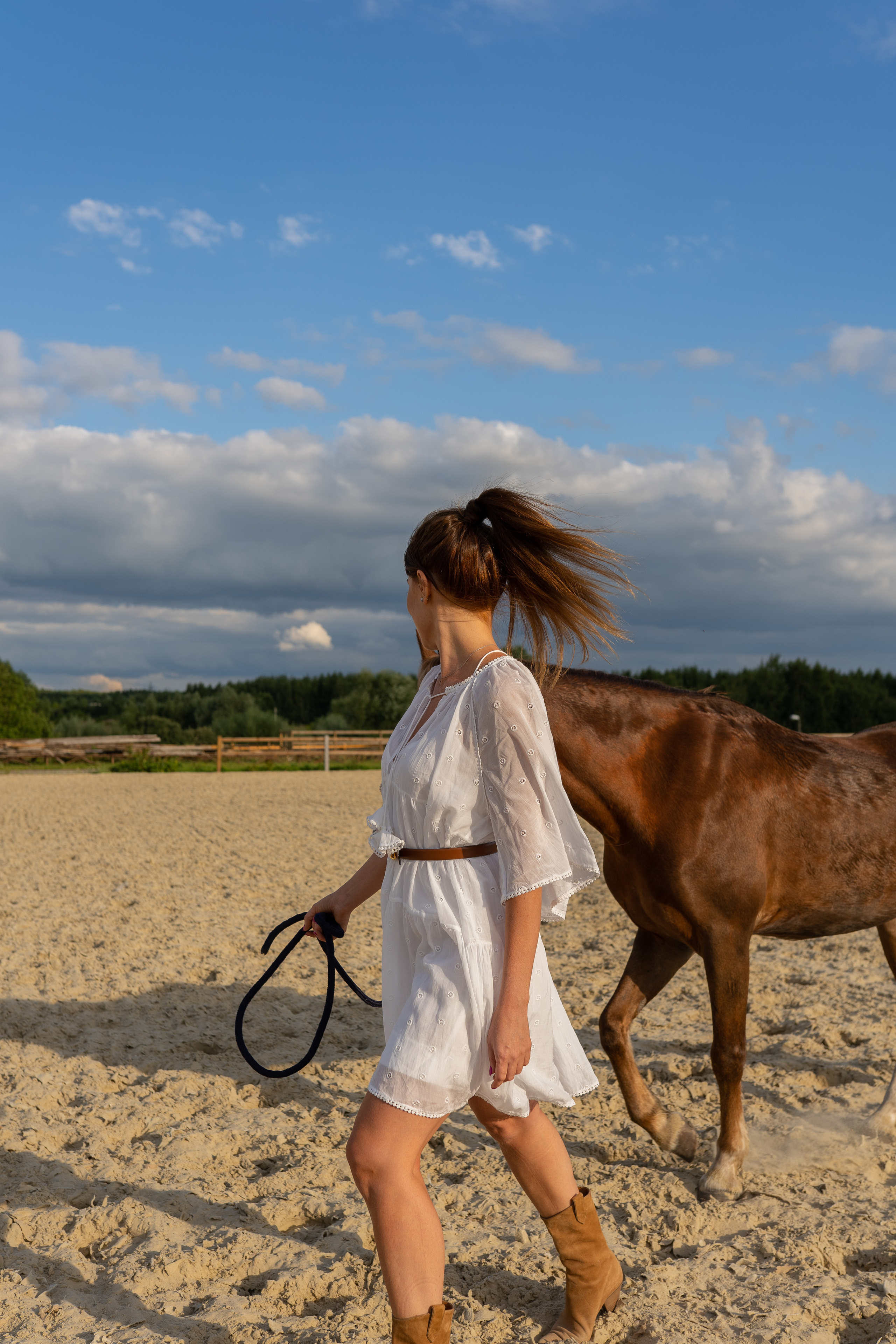 Алена, конный клуб Новый век. Свадебный фотограф в Москве Анна Полушина
