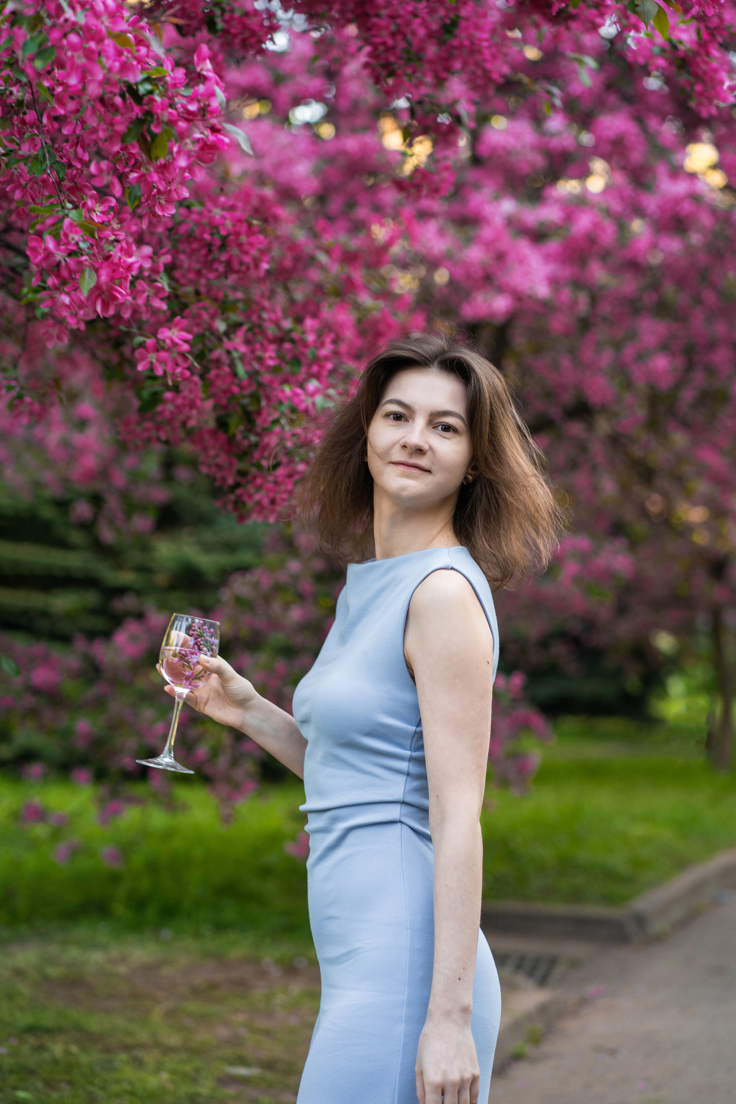 Леда, розовое цветение. Свадебный фотограф в Москве Анна Полушина