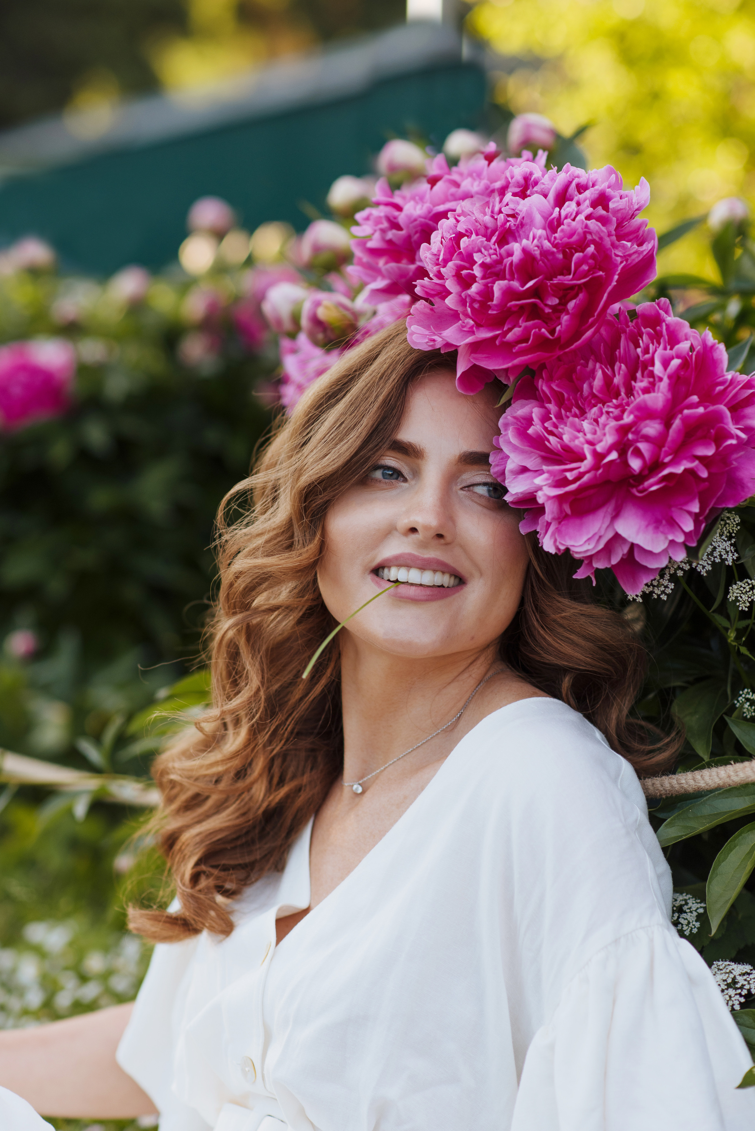 Алена, пионы. Свадебный фотограф в Москве Анна Полушина