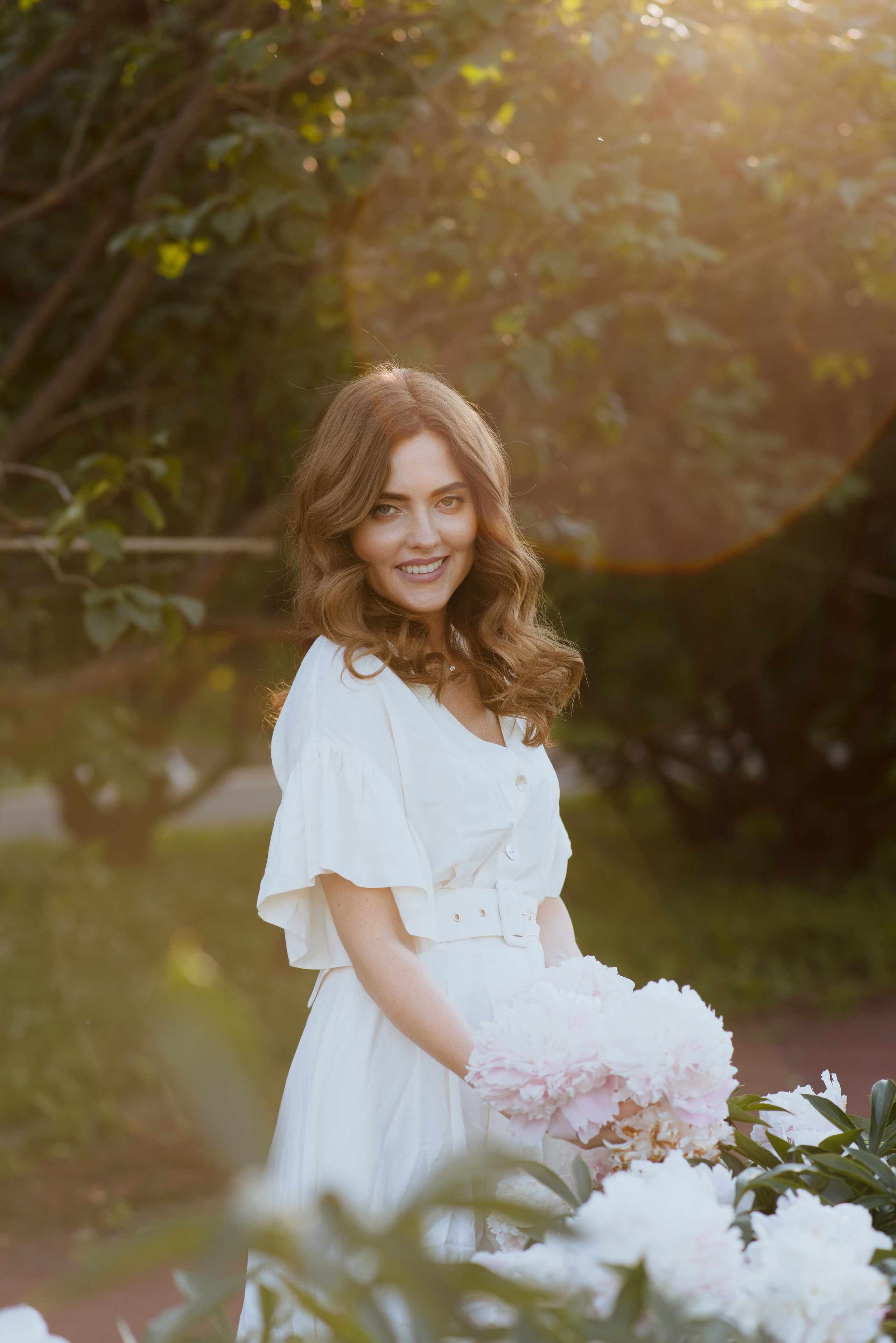 Алена, пионы. Свадебный фотограф в Москве Анна Полушина