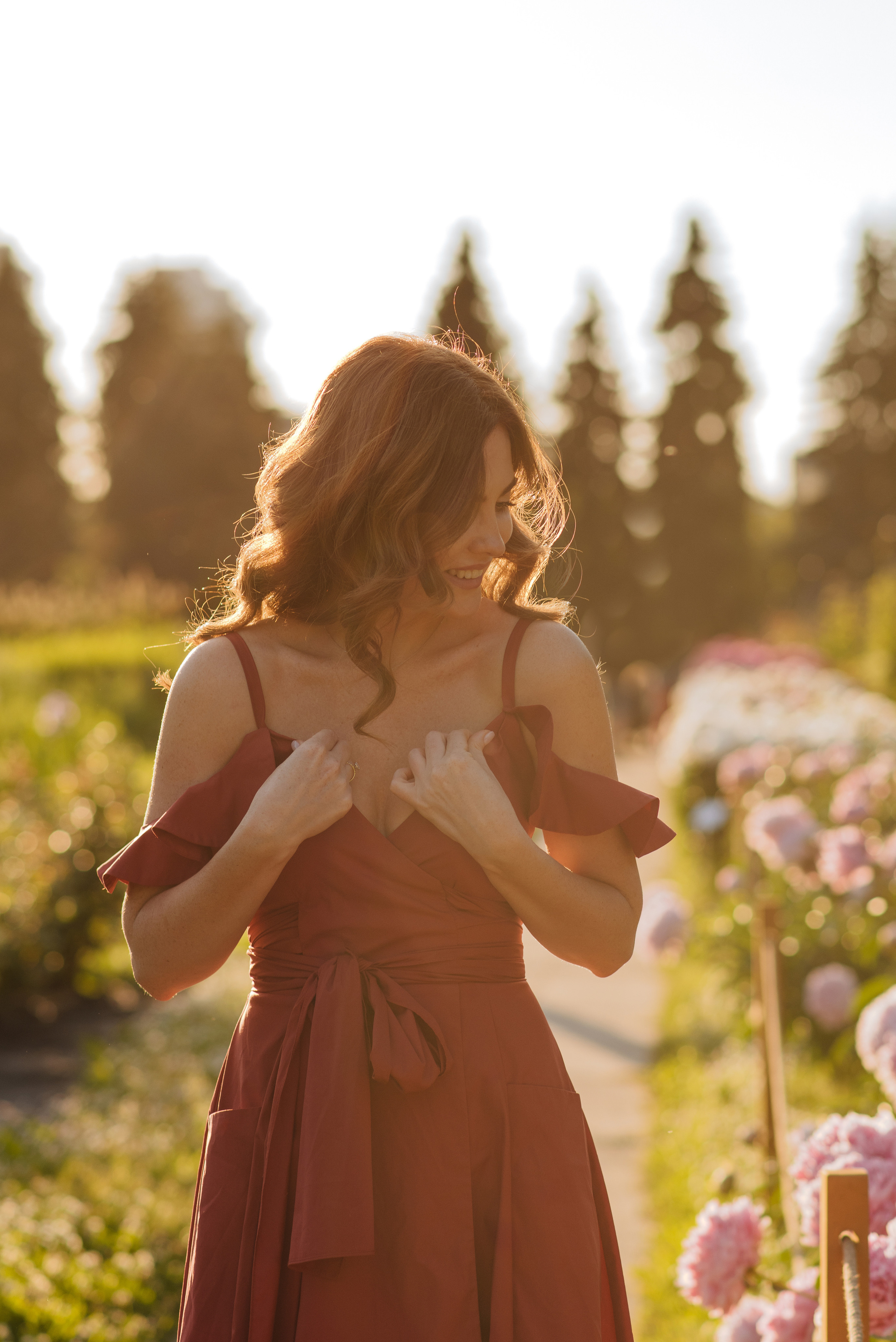 Алена, пионы. Свадебный фотограф в Москве Анна Полушина