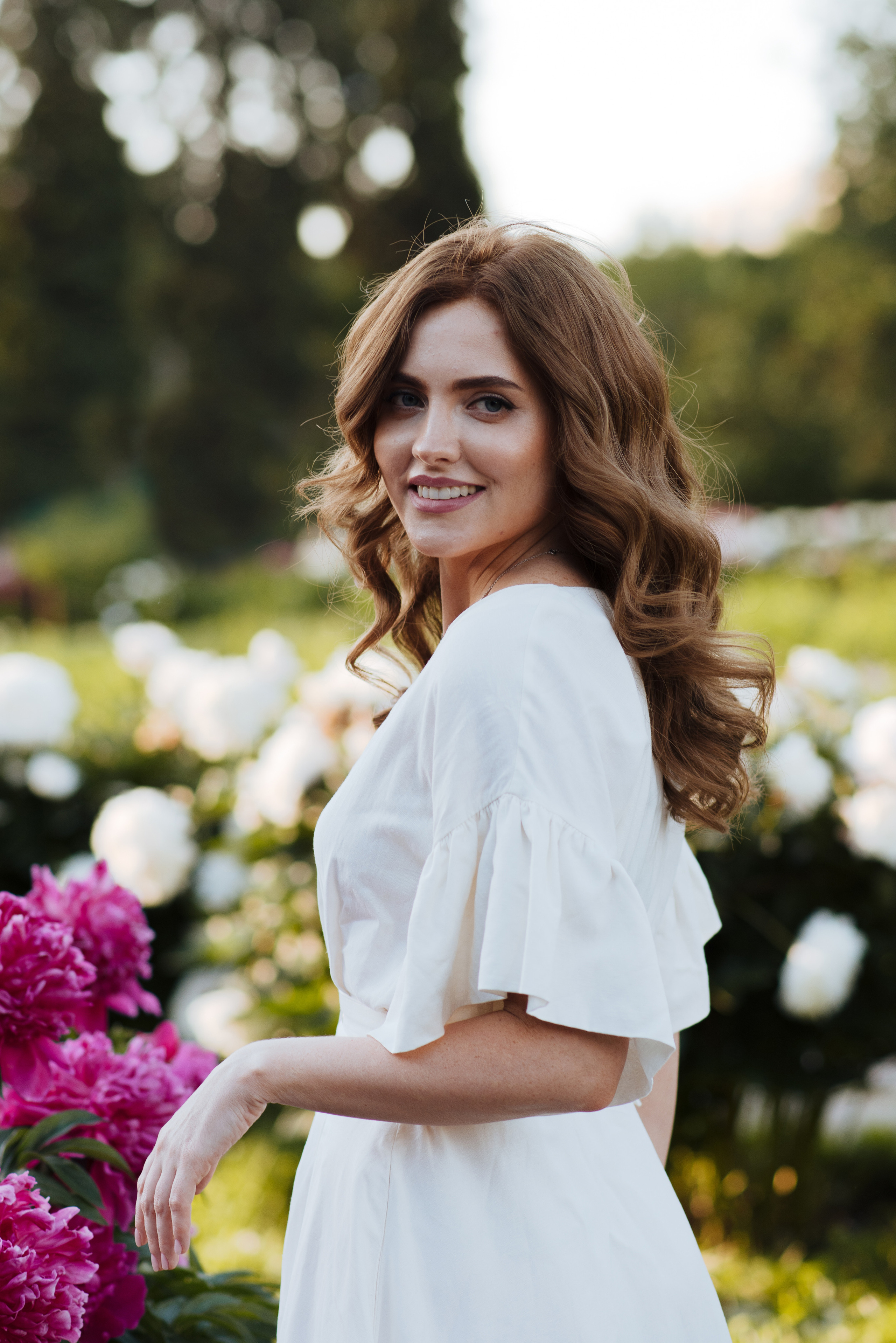 Алена, пионы. Свадебный фотограф в Москве Анна Полушина