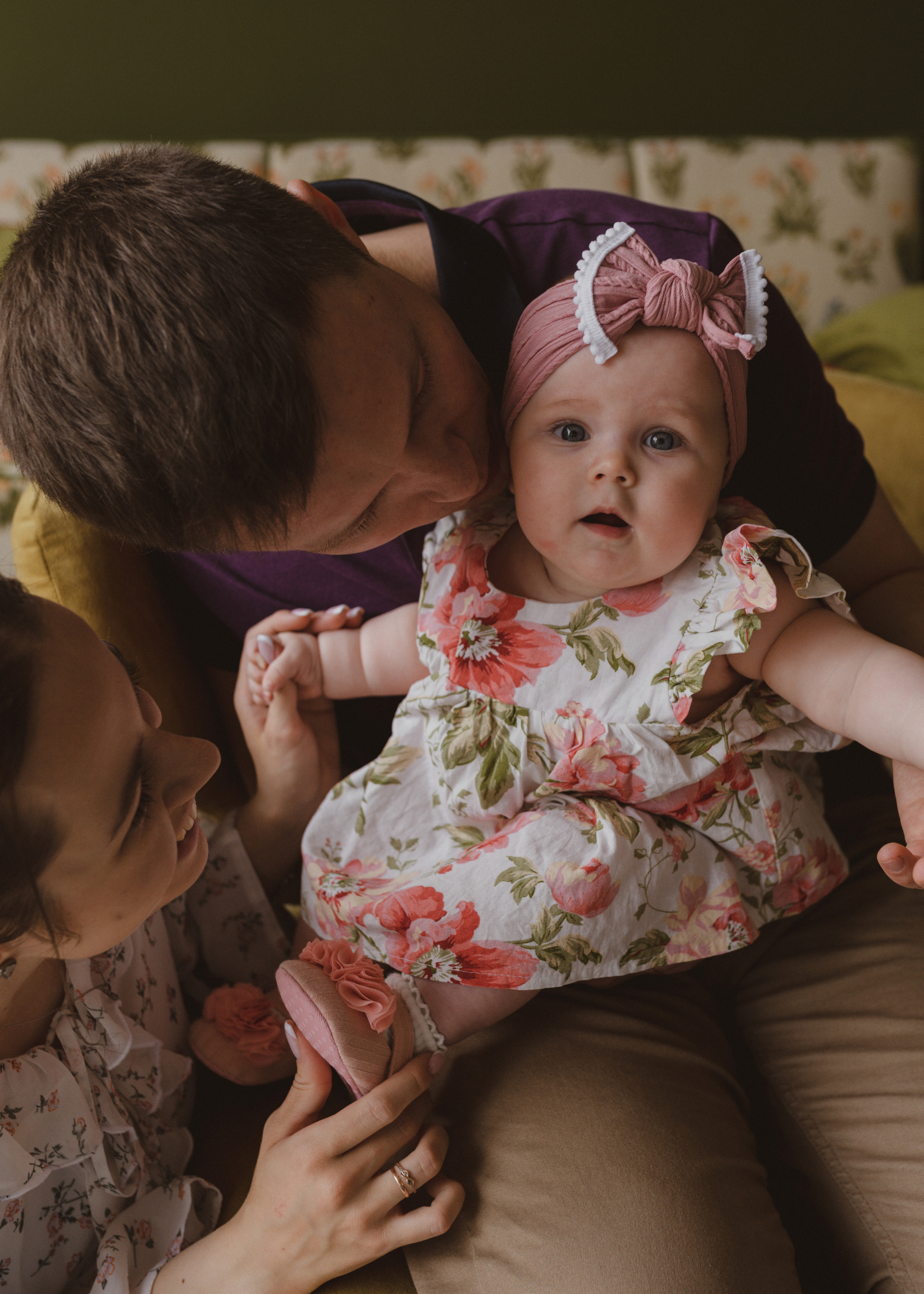 Семейная фотосессия в студии в Москве, семейный фотограф Анна Полушина. Свадебный фотограф в Москве Анна Полушина