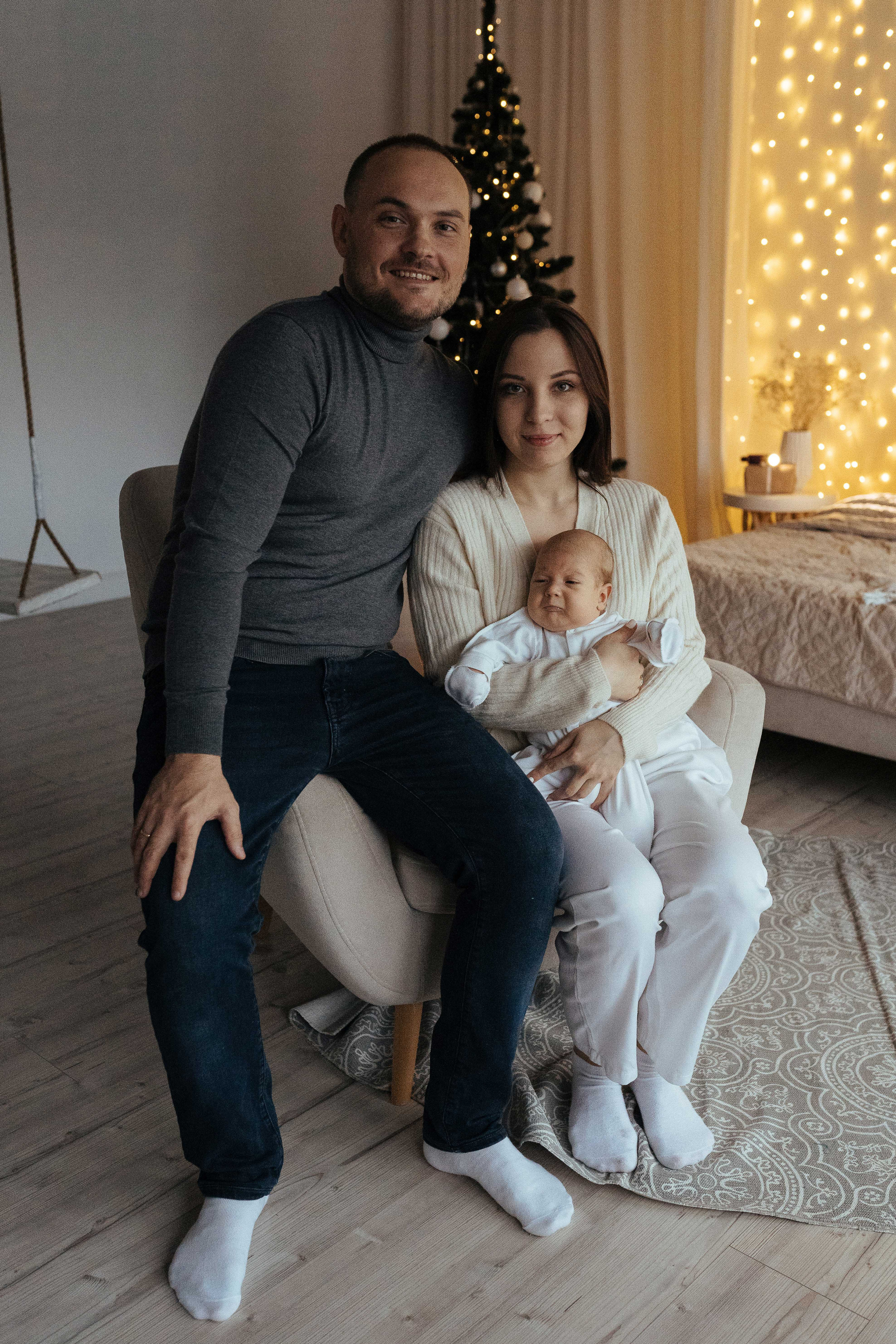 Семейная фотосессия в студии в Москве, семейный фотограф Анна Полушина. Свадебный фотограф в Москве Анна Полушина